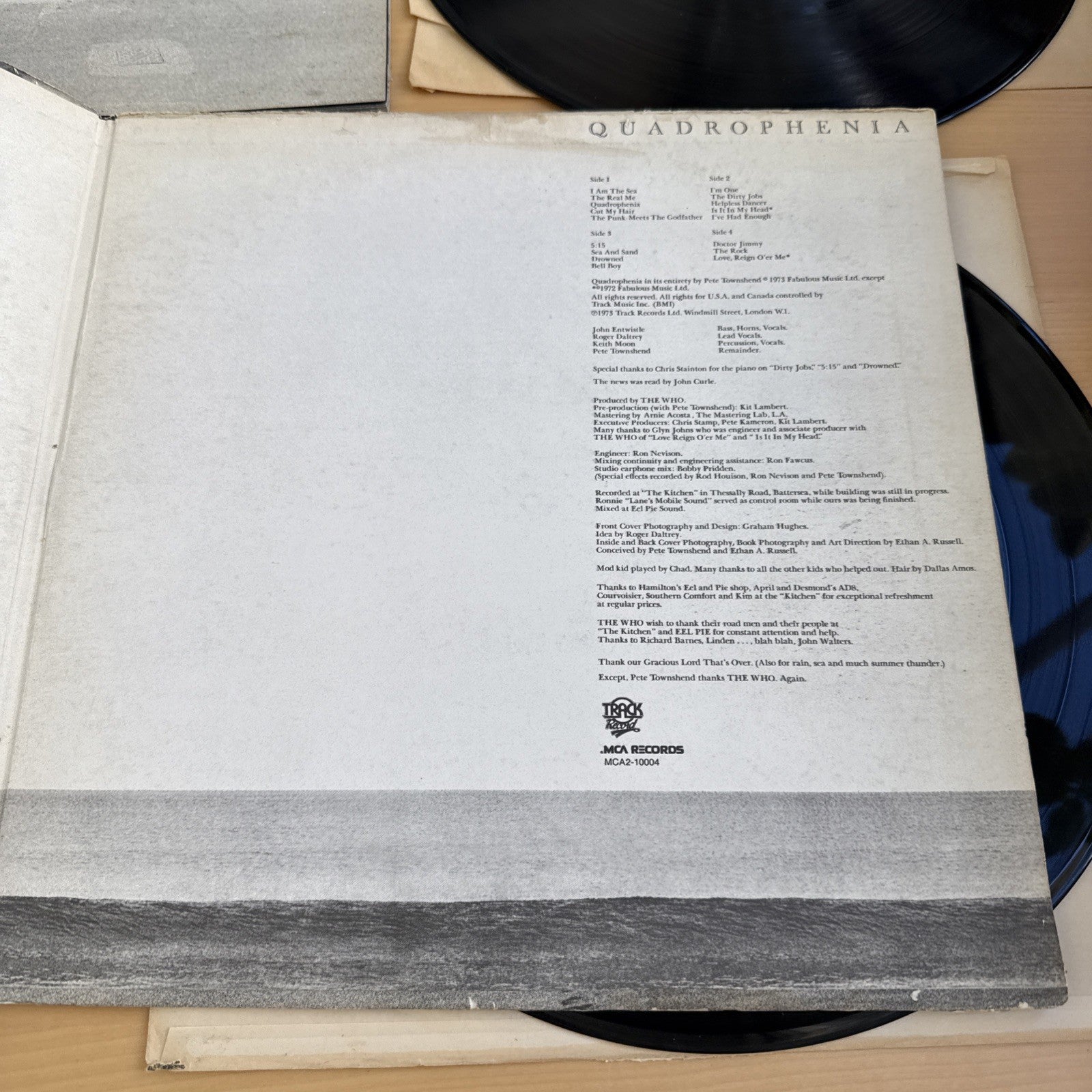 1973 THE WHO "Quadrophenia" Vinyl US Press Original Includes 2LPs + Book!