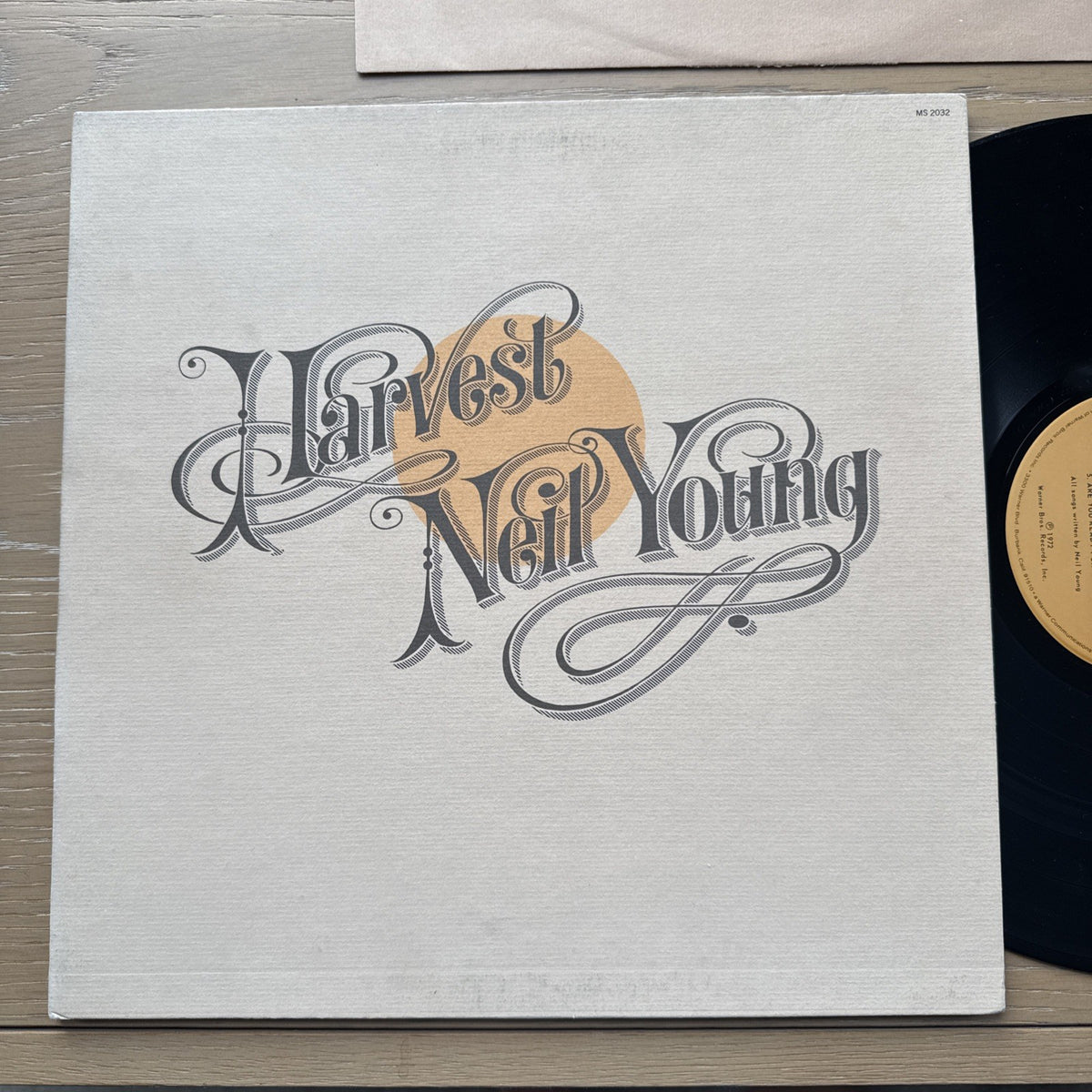1970s Neil Young Harvest US Pressing +Sleeve! VG+ Reprise Records