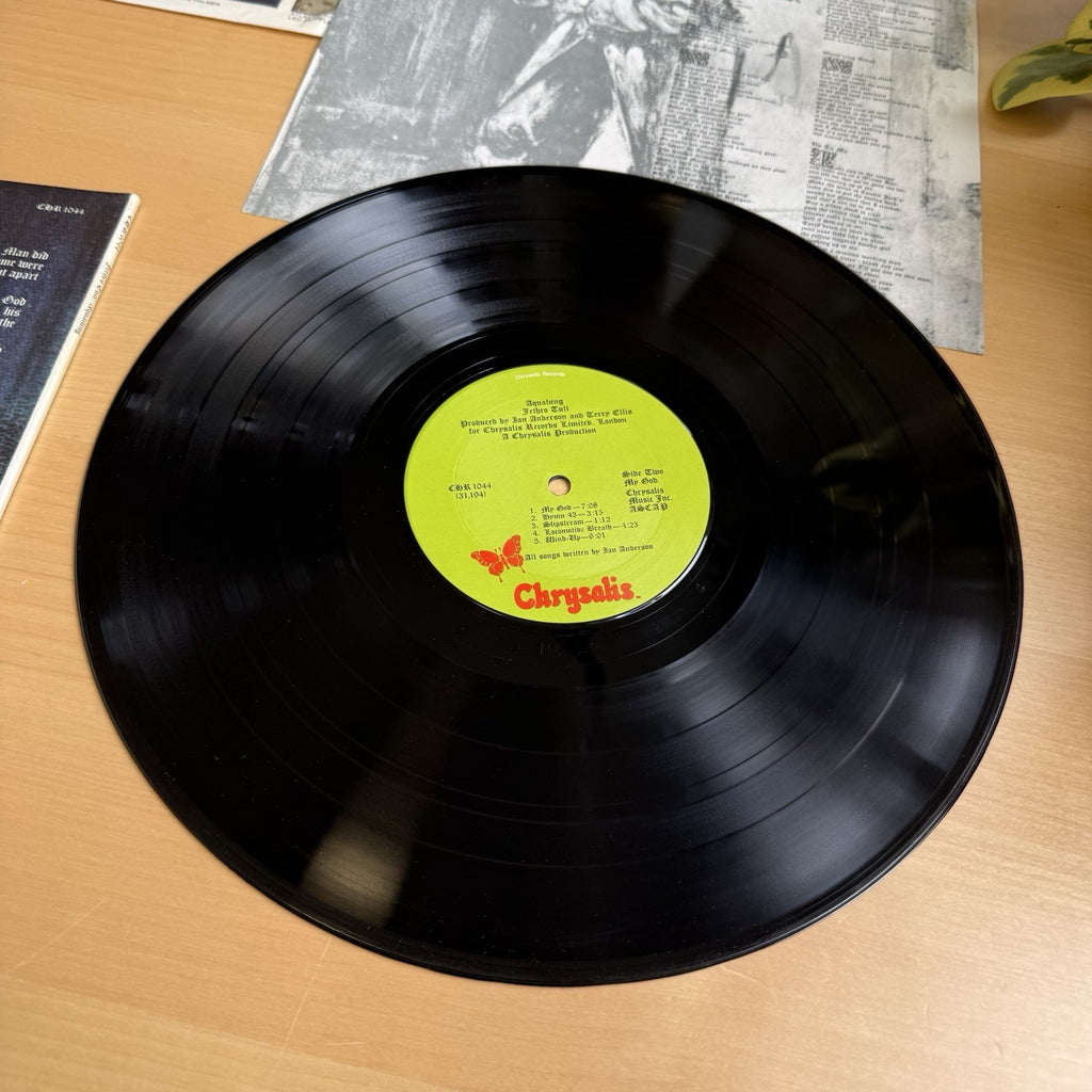 1970s Jethro Tull Aqualung Gatefold LP Chrysalis W/ Original Lyric Insert VG+