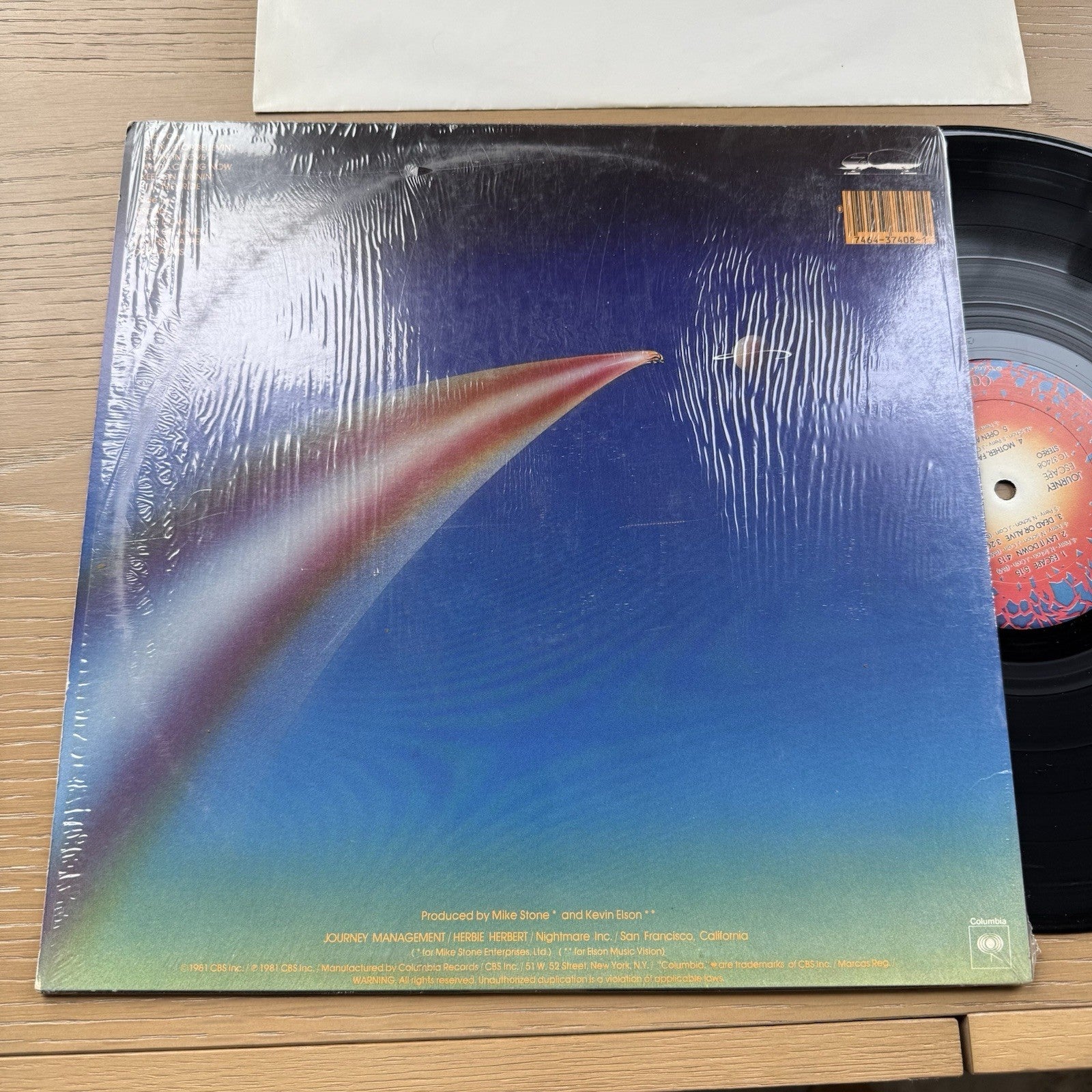 Journey Escape 1981 US Press In Shrink W/ Hype Sticker W/ Original insert VG++