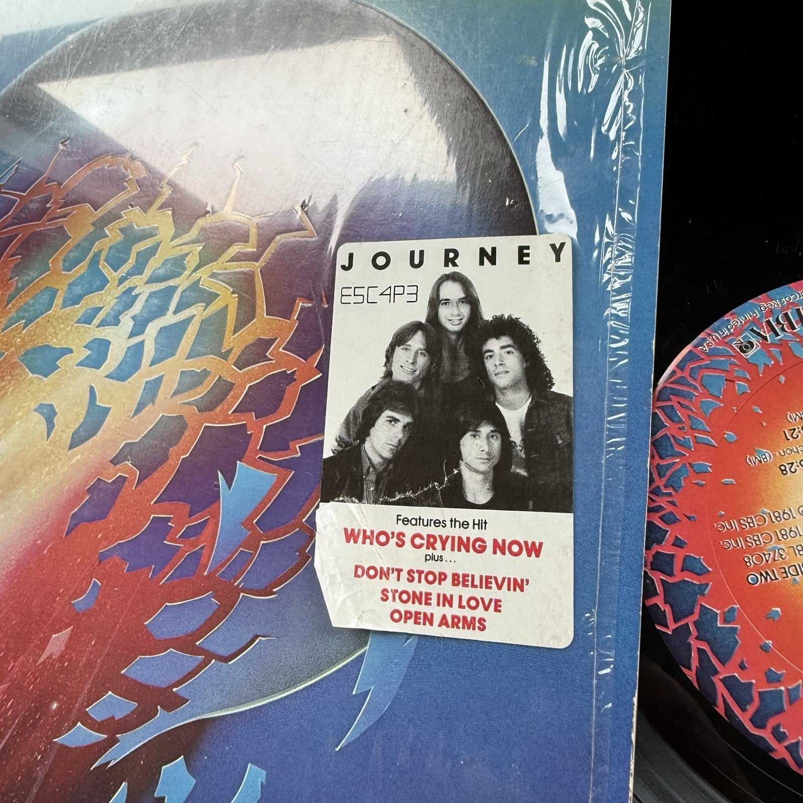 Journey Escape 1981 US Press In Shrink W/ Hype Sticker W/ Original insert VG++
