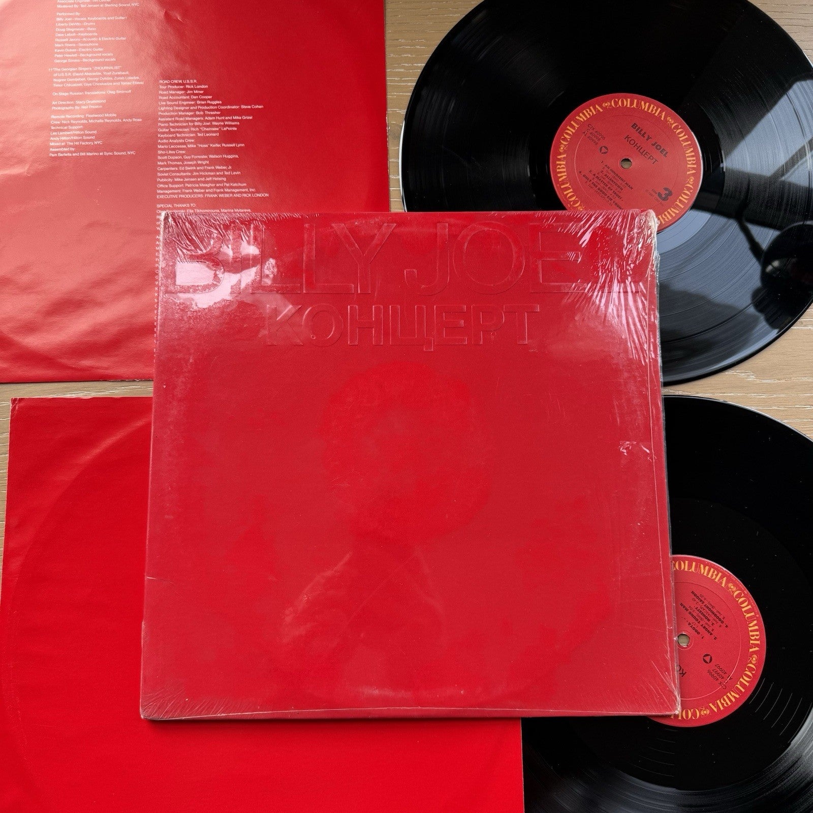 Billy Joel KOHUEPT Live in Russia 1987 In Shrink! EX/EX Original 2LP Vinyl
