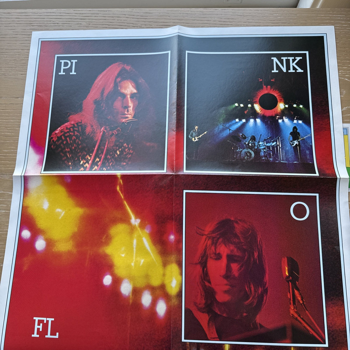 1975 PINK FLOYD Dark Side Of The Moon US Press In Shrink + Sticker VG+ OG Card