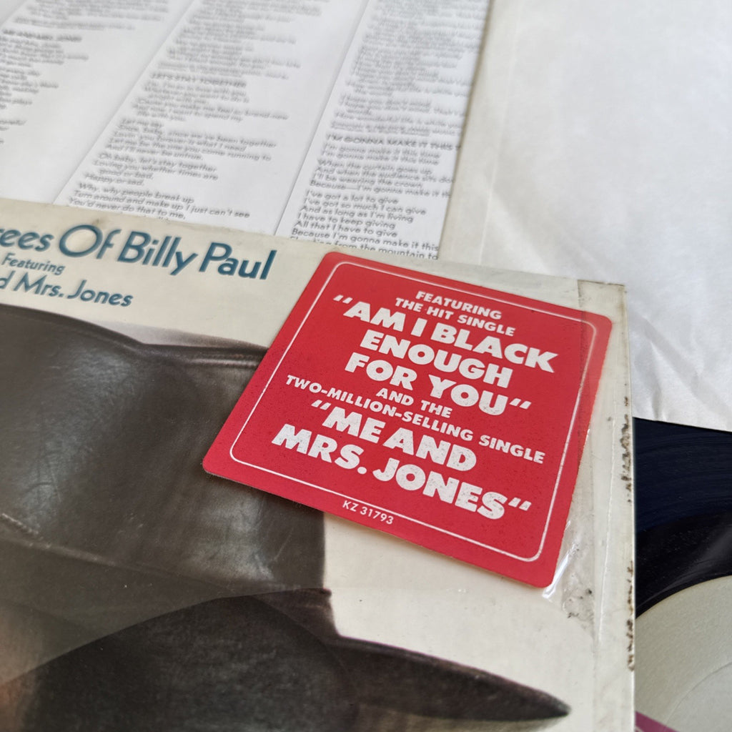 360 Degrees Of Billy Paul Lp Shrink Hype Insert Original 1972 US Press MRS Jones