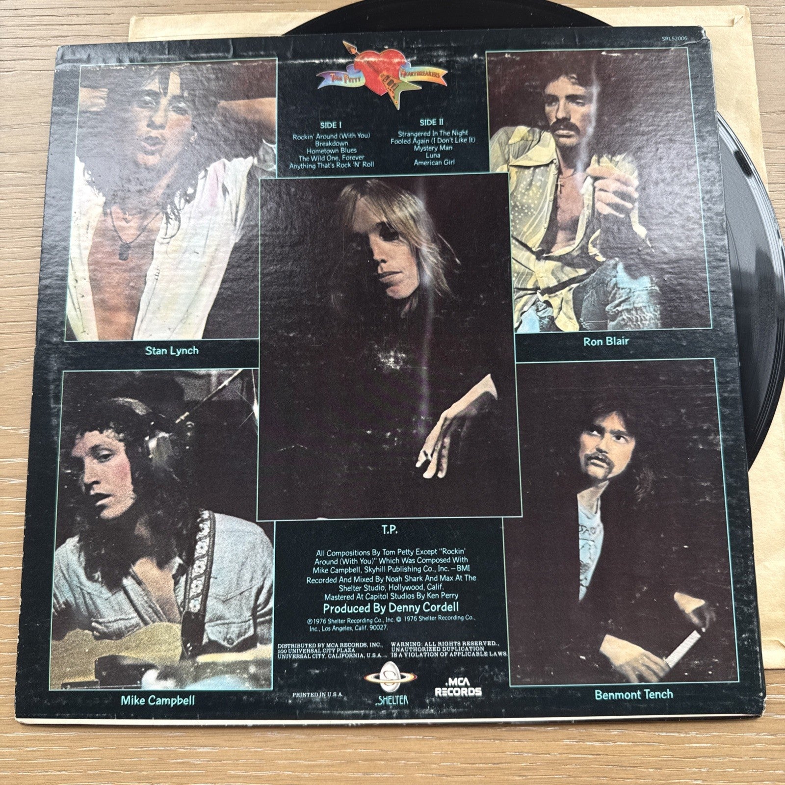 Tom Petty And The Heartbreakers 1976 US Pressing Shelter Records Vinyl LP Record