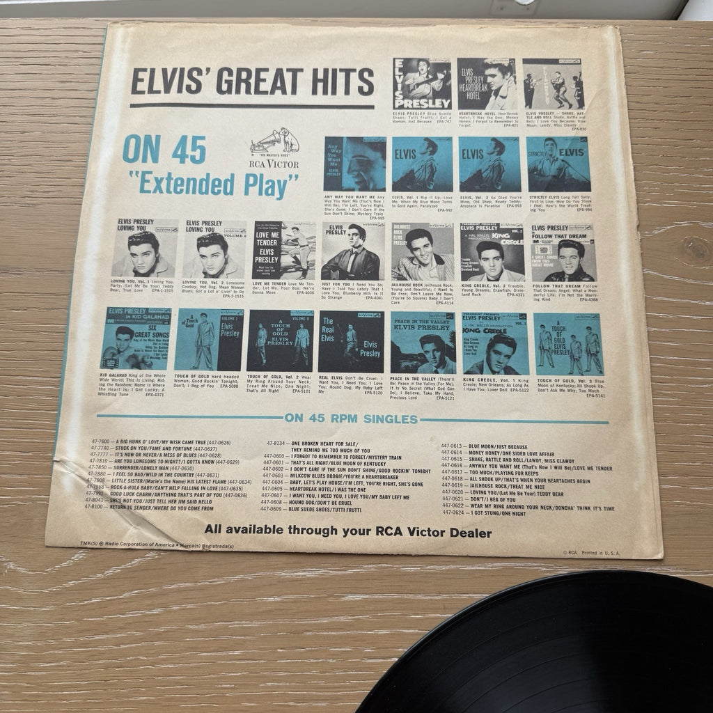 1970s Elvis Presley Girls! Girls! Girls! Vinyl VG+ US Press W/ Original Sleeve!