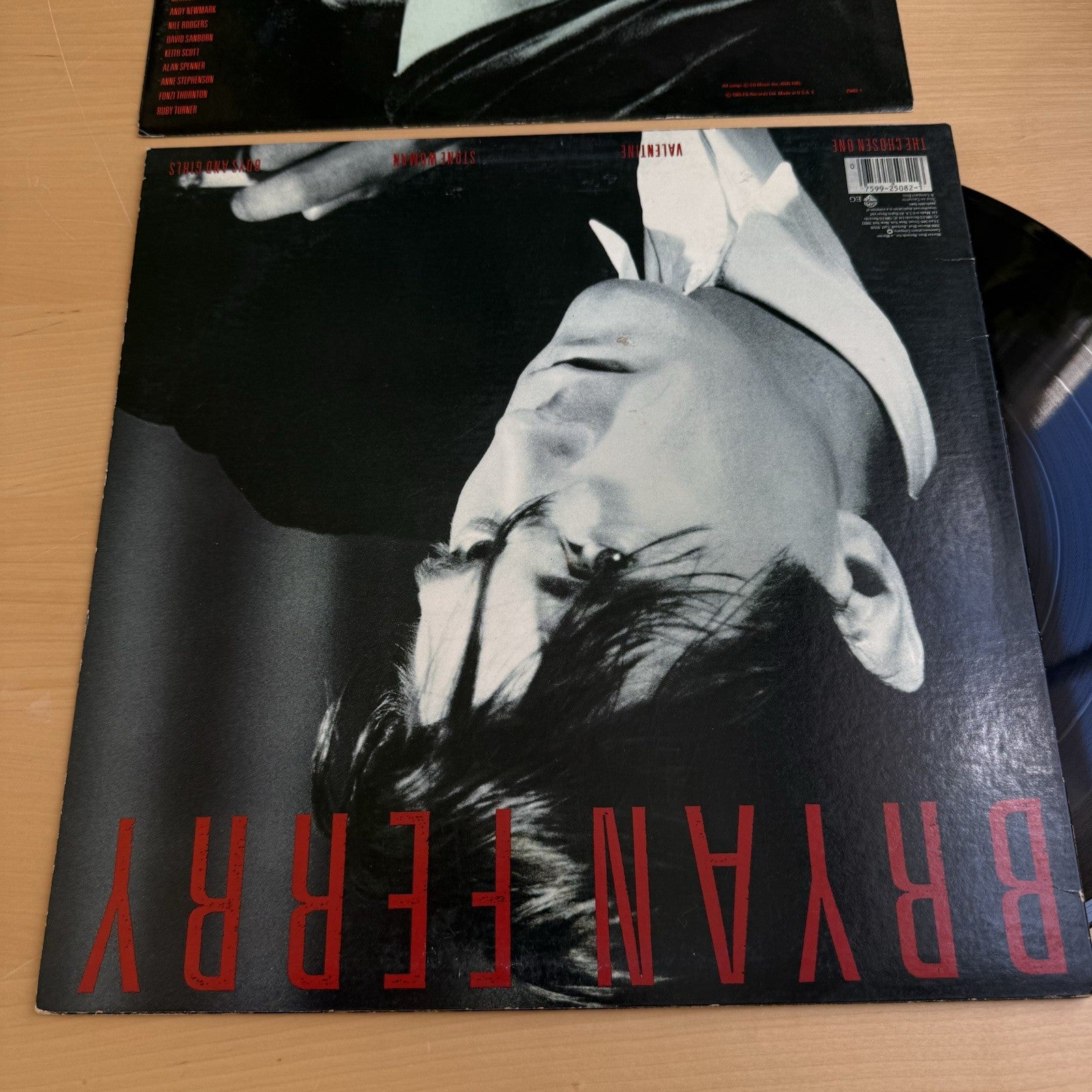 Bryan Ferry Boys And Girls LP 1985 US Press Warner Bros Original Lyrics Sleeve