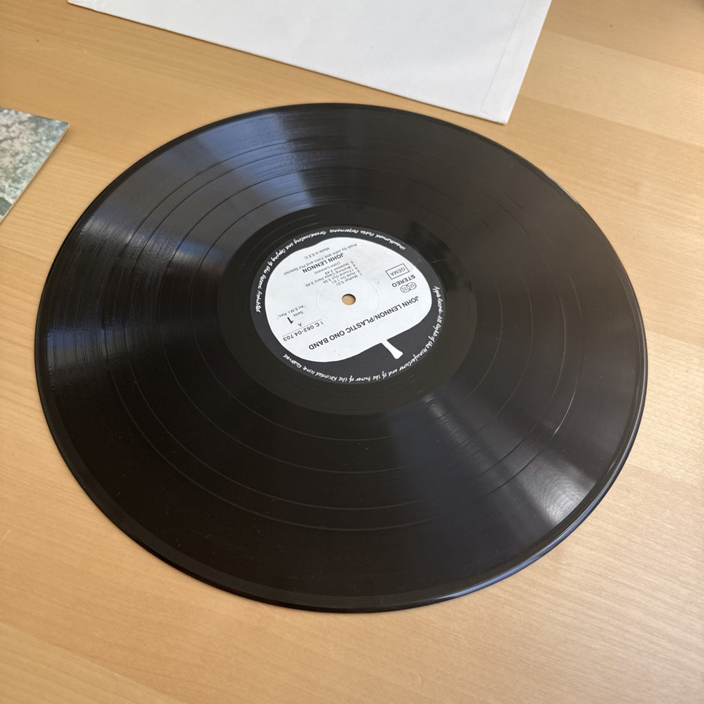 John Lennon Plastic Ono Band 1970s In Shrink EX/EX Stereo Made In EEC