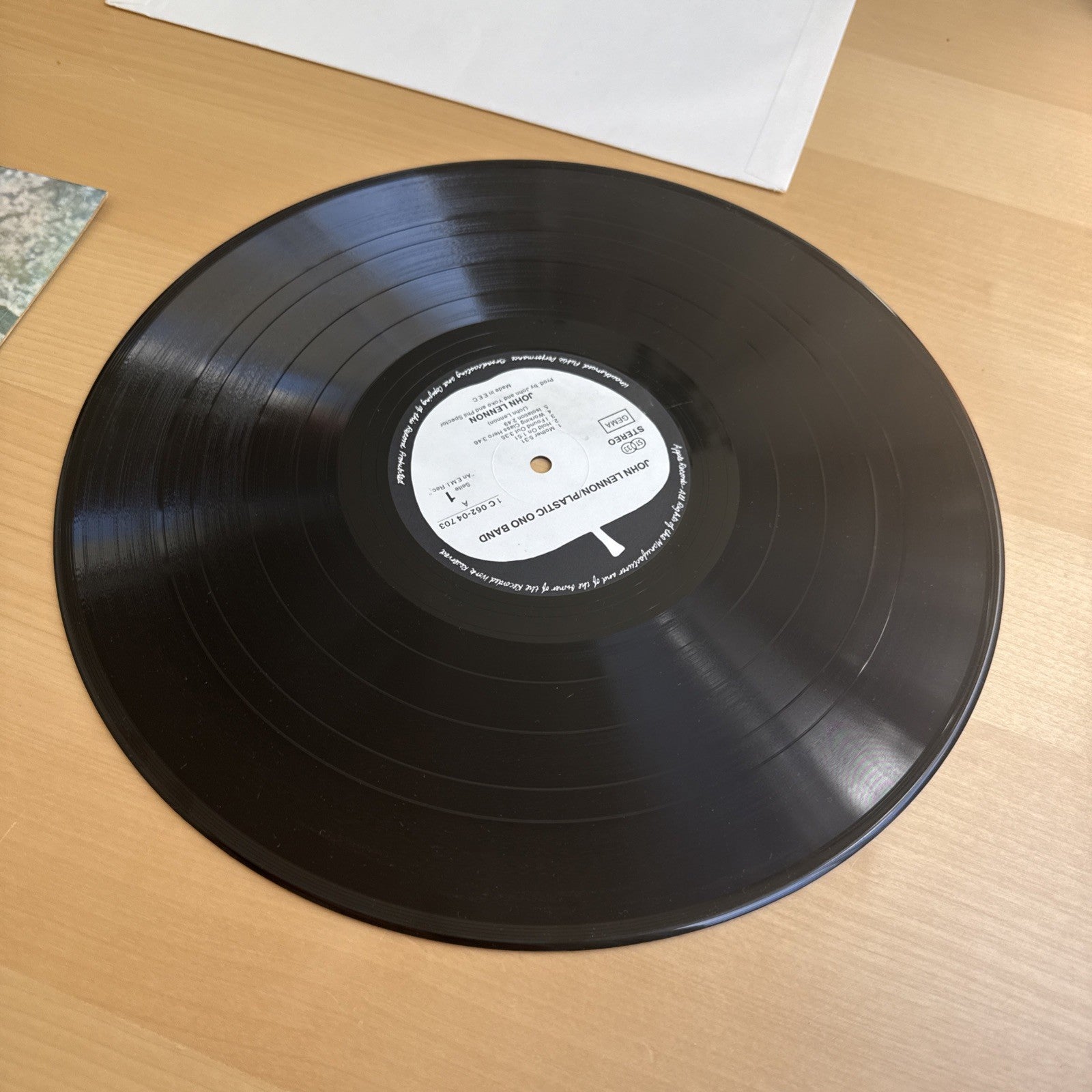 John Lennon Plastic Ono Band 1970s In Shrink EX/EX Stereo Made In EEC