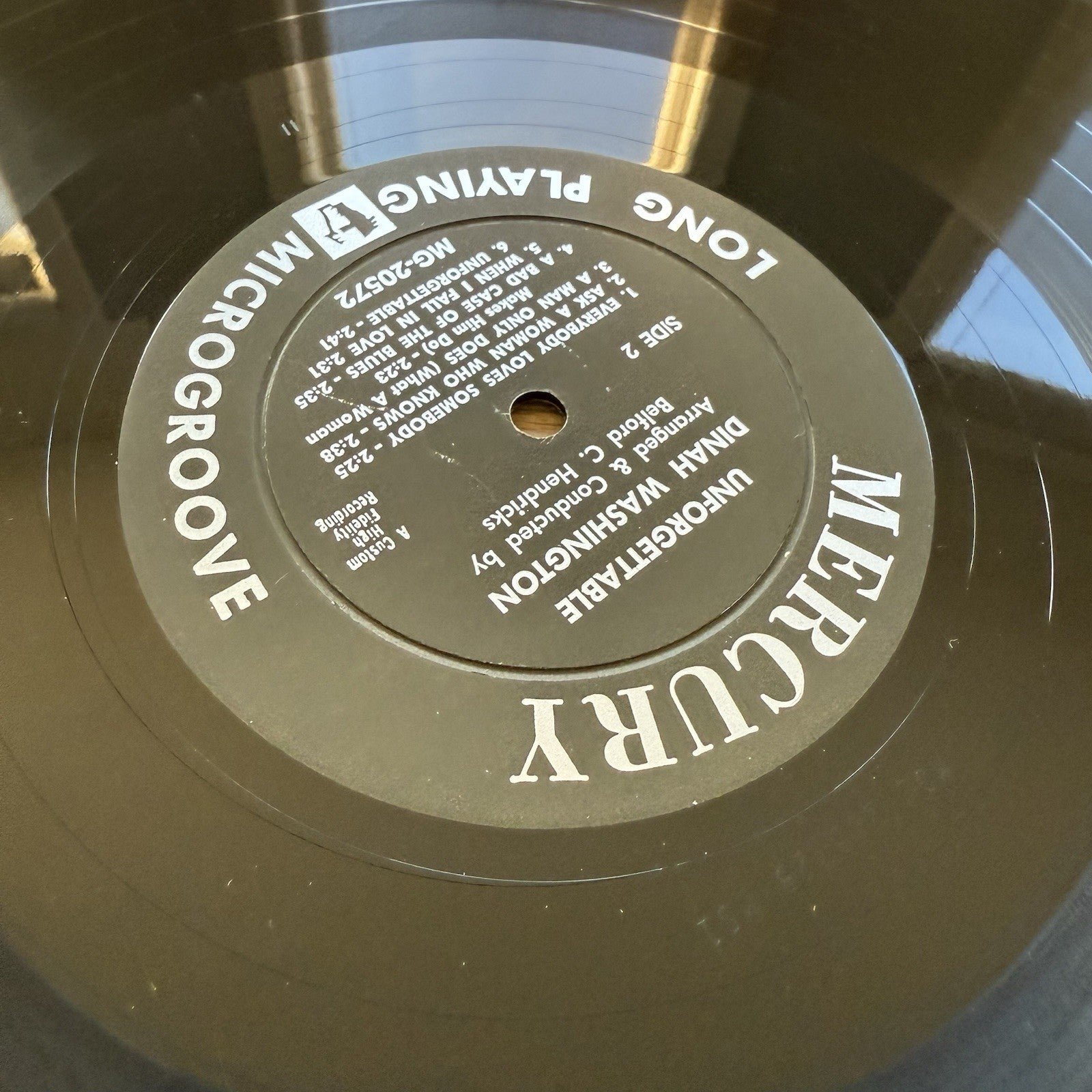 1961 DINAH WASHINGTON UNFORGETTABLE LP ORIGINAL MONO Complete W/OG Sleeve!