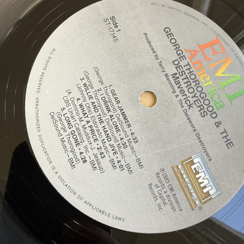 George Thorogood & The Destroyers Maverick LP with Shrink Wrap & Sticker EX 1st