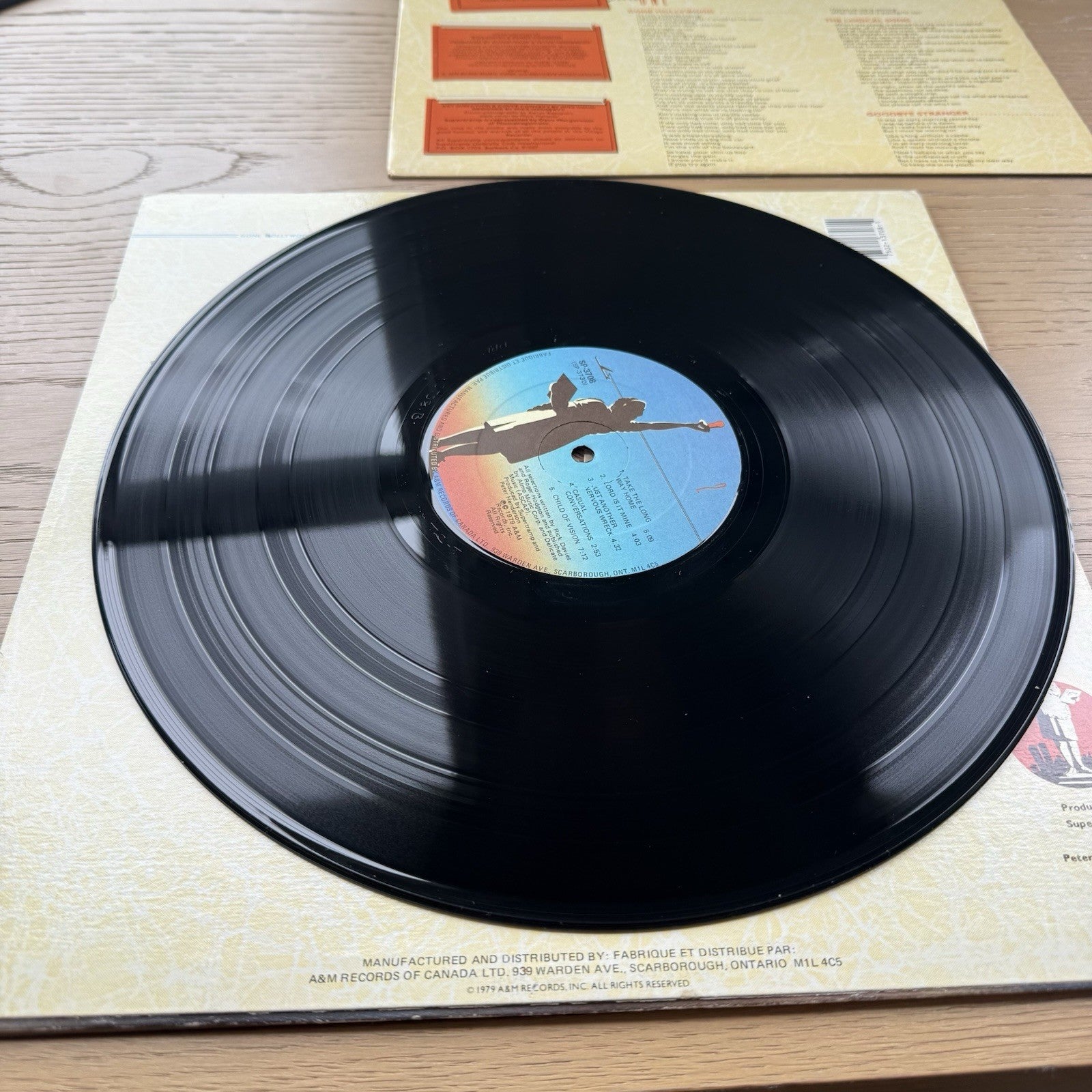 1979 SUPERTRAMP Breakfast In America Vinyl LP A&M + Original Lyric Sleeve VG+