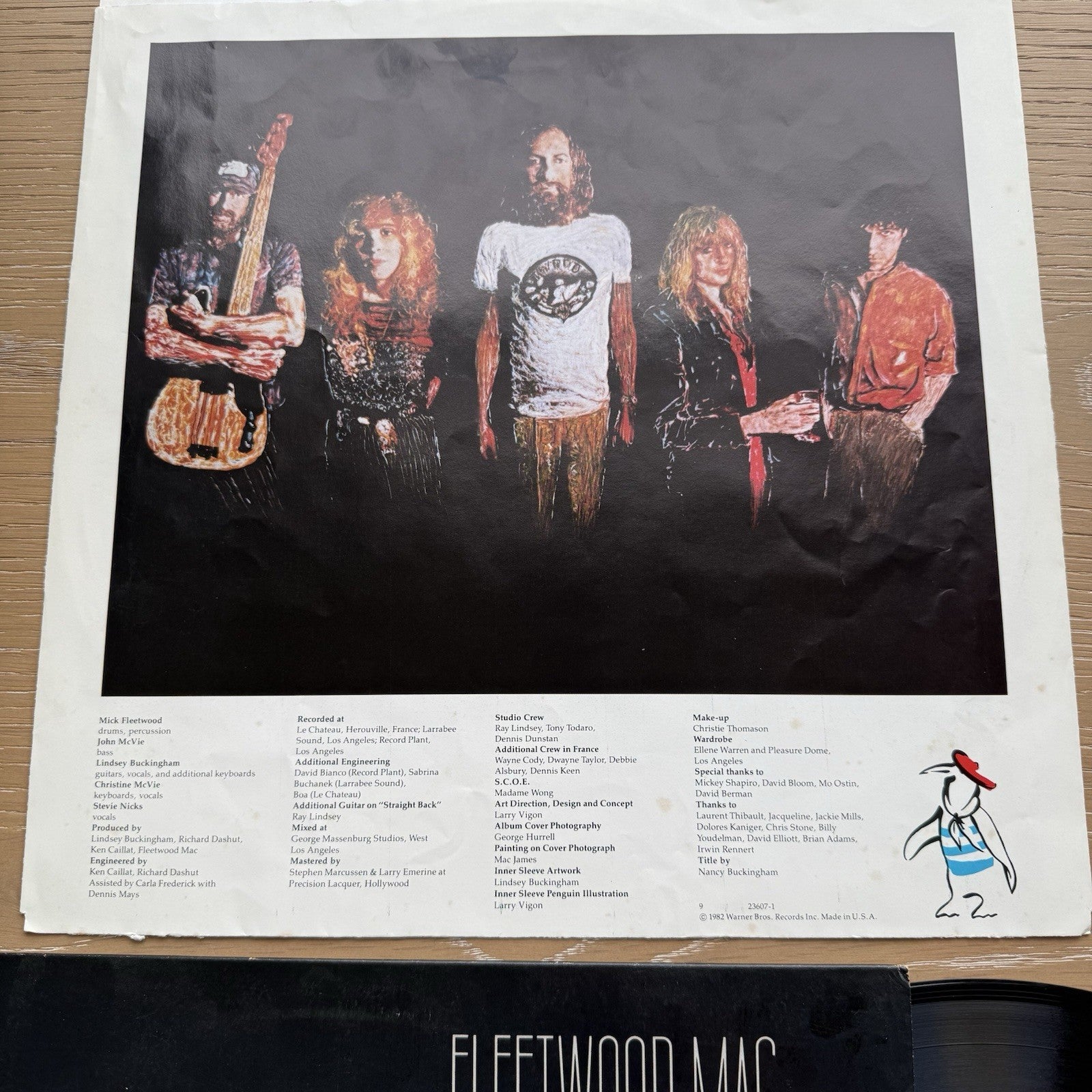 Fleetwood Mac MIRAGE lp Warner Bros. Original Inner Sleeve 1982! VG+ Vinyl!