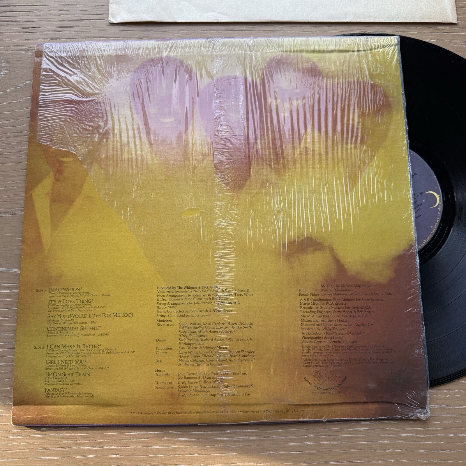 The Whispers Imagination Vinyl LP OG 1980 UP Press In Shrink! + Hype Sticker!