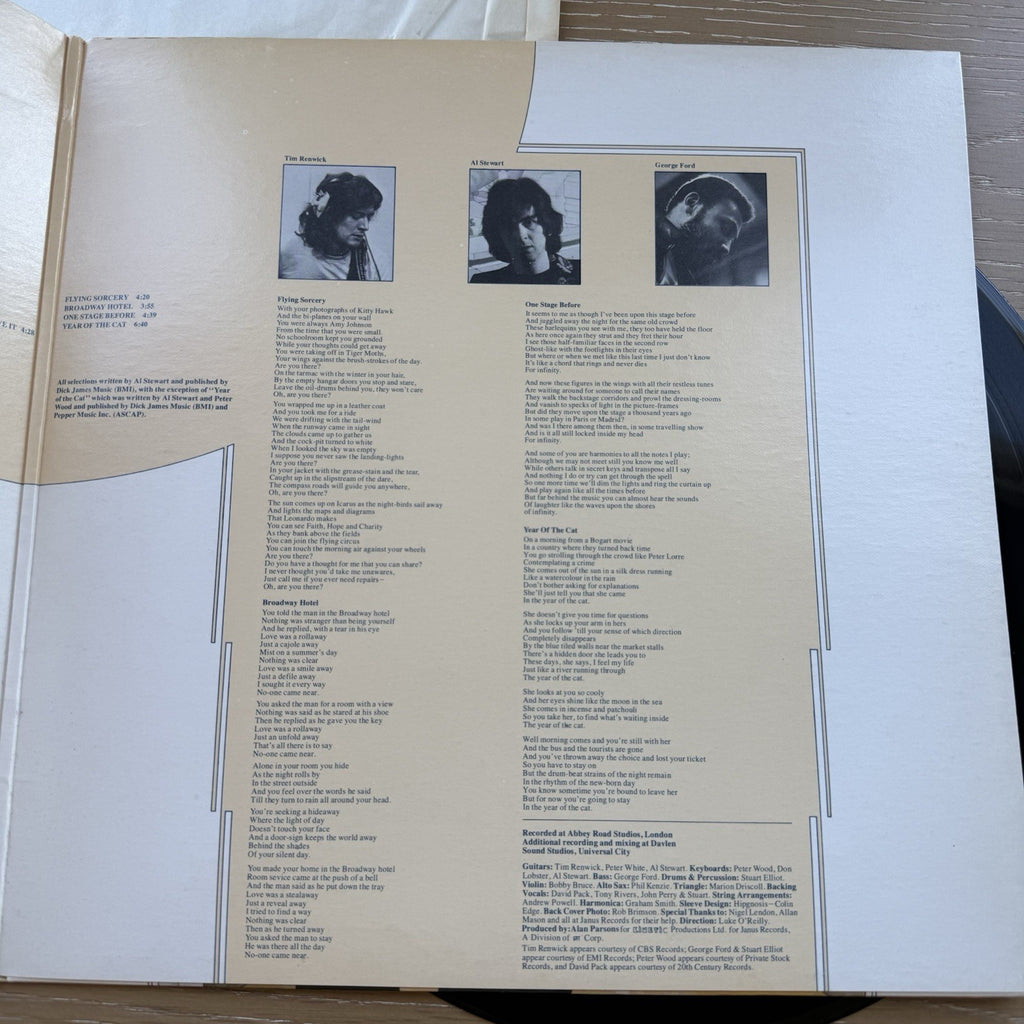 1970s AL STEWART YEAR OF THE CAT" US Press Complete W/Sleeve! Nice Copy VG+