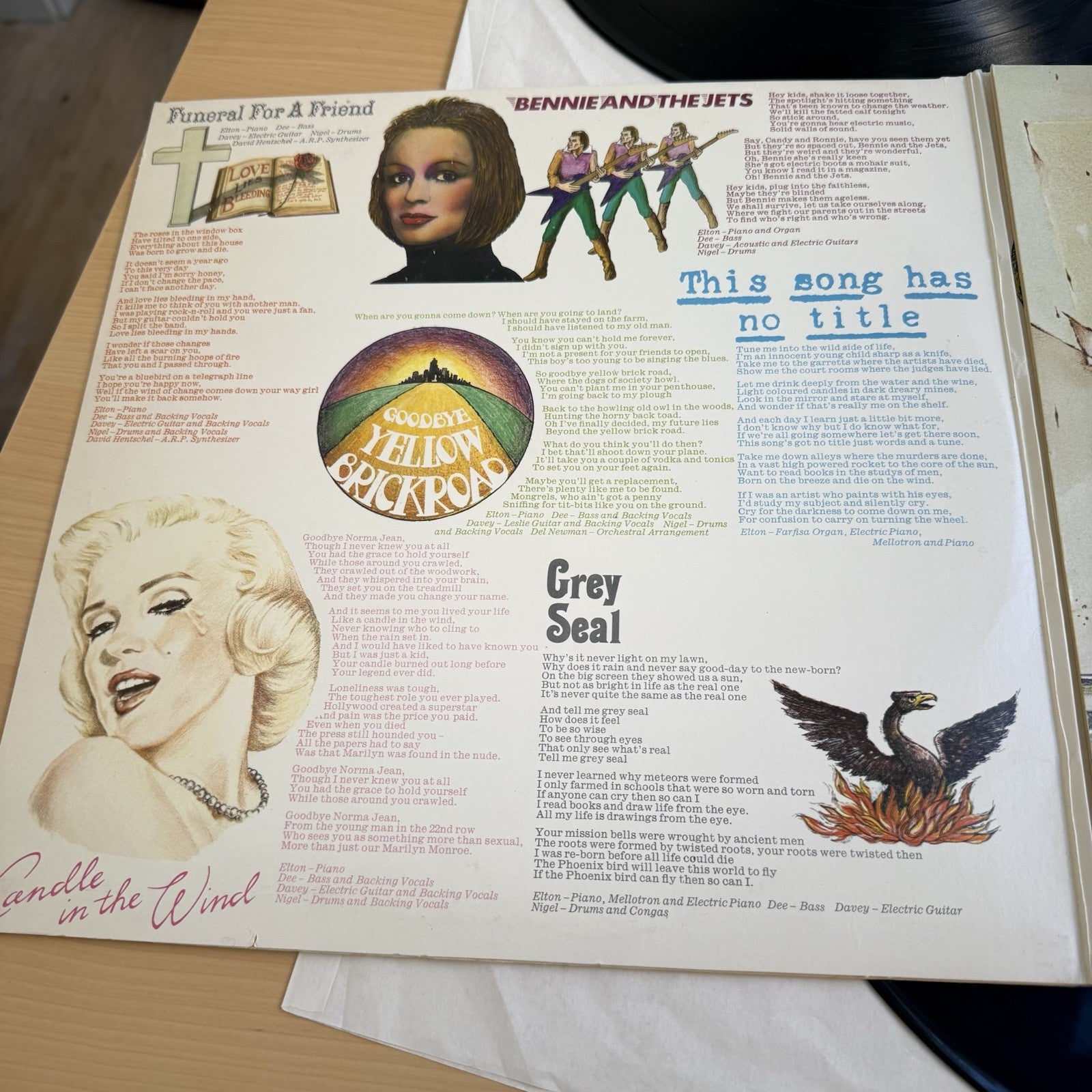 1973 Elton John Goodbye Yellow Brick Road US Press Complete W/Sleeves!