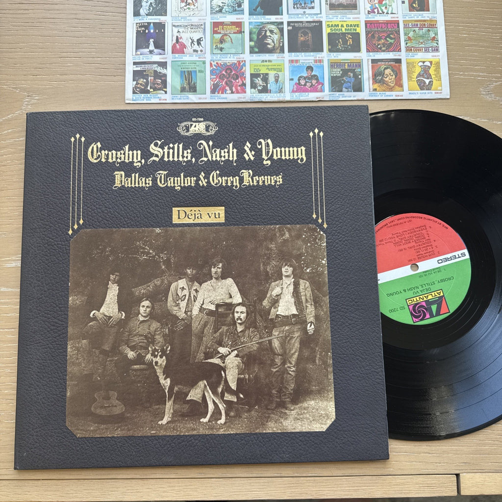 Crosby, Stills, Nash & Young Déjà Vu 1970s US Pressing VG+ Complete OG Sleeve