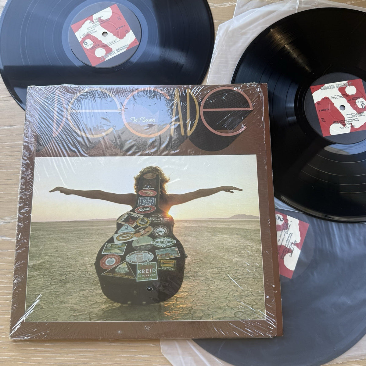 1977 Neil Young Decade Vinyl 3LP Set In Shrink VG++ US Pressing