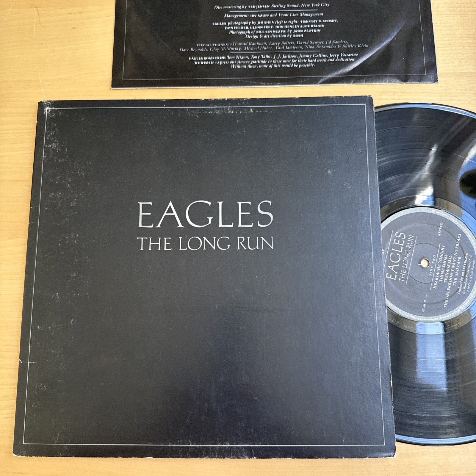 Eagles The Long Run Original 1979 US Press Vinyl LP Record Album Complete! VG+
