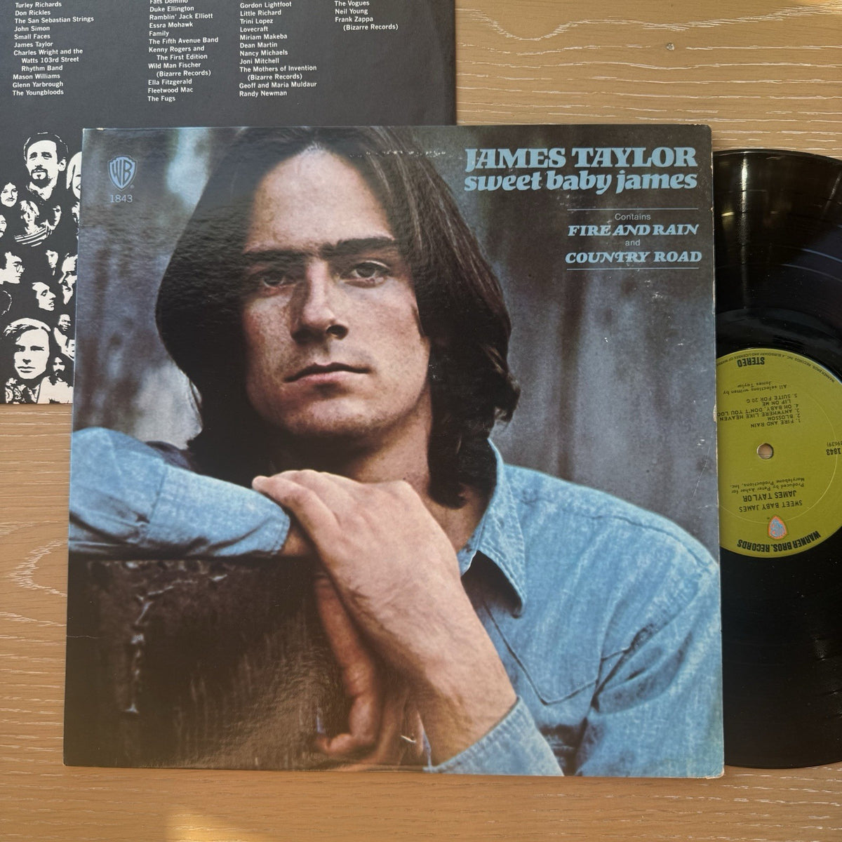 1970s JAMES TAYLOR Sweet Baby James WARNER BROS US Press + OG Sleeve