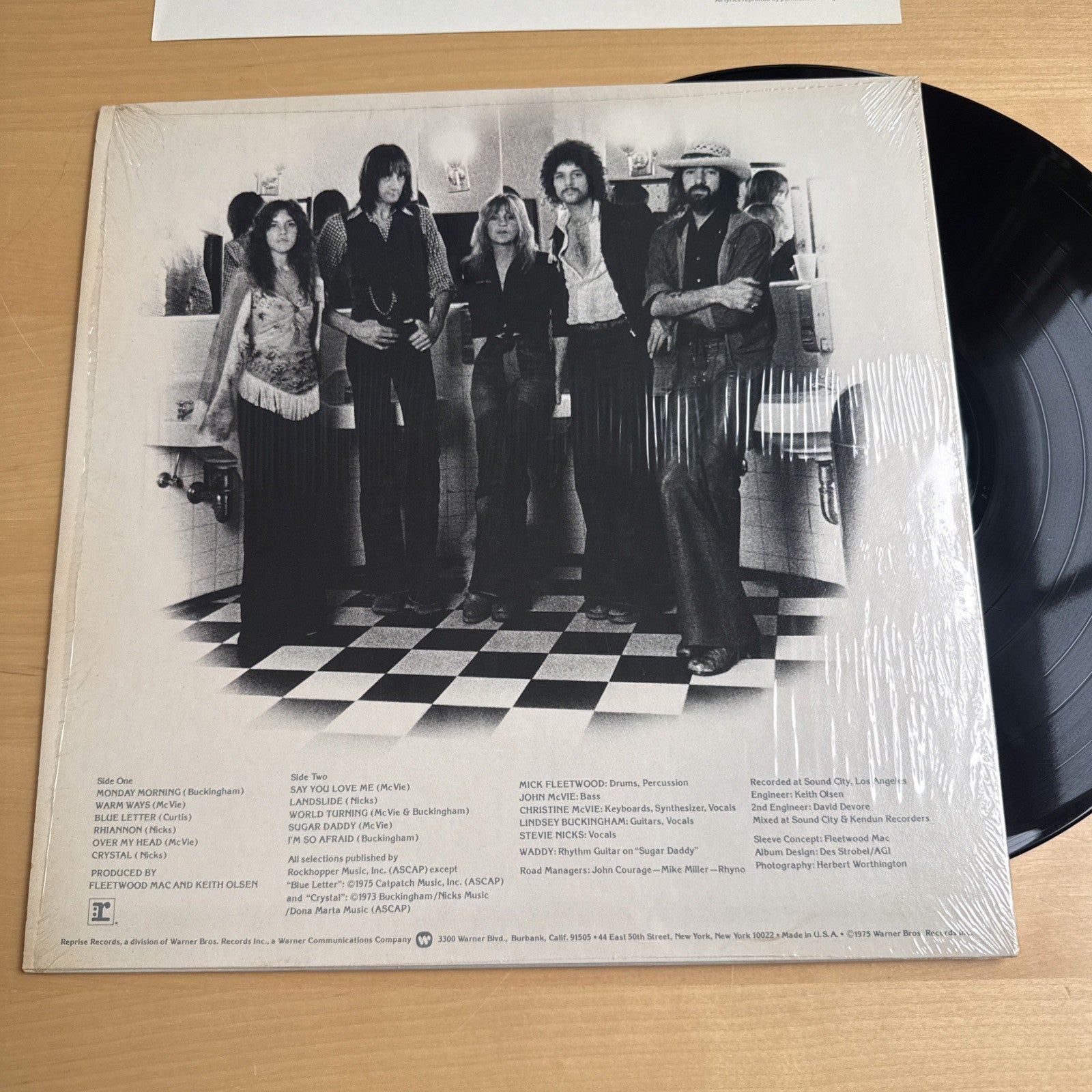 1975 Fleetwood Mac Self Titled LP Original US Press In Shrink + Lyric Insert VG+