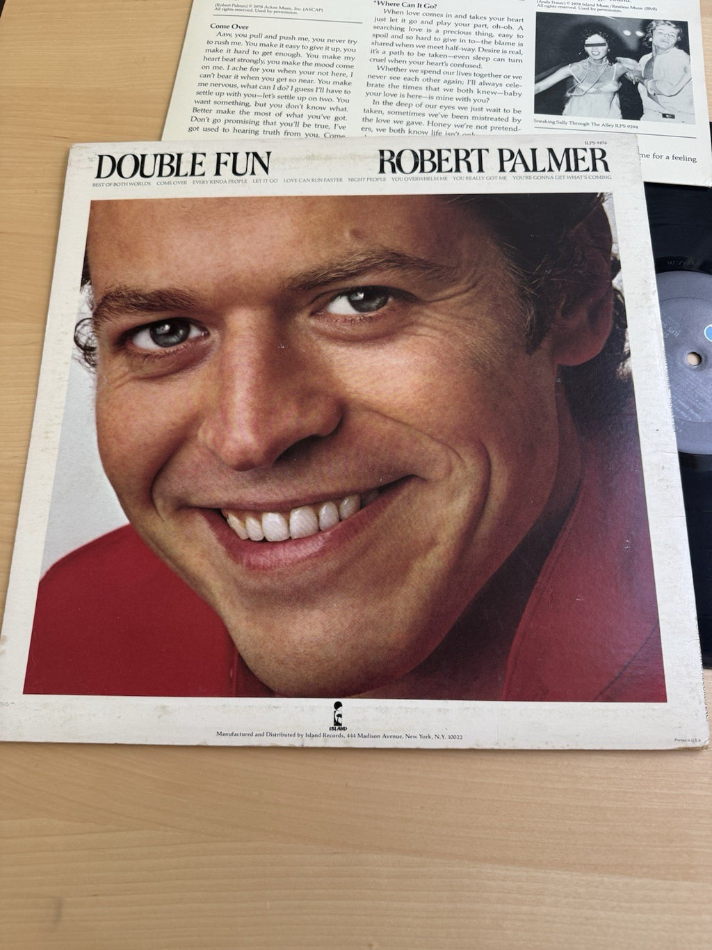 ROBERT PALMER “Double Fun”  1st Press 1978 Vinyl LP Island W/Original Sleeve!