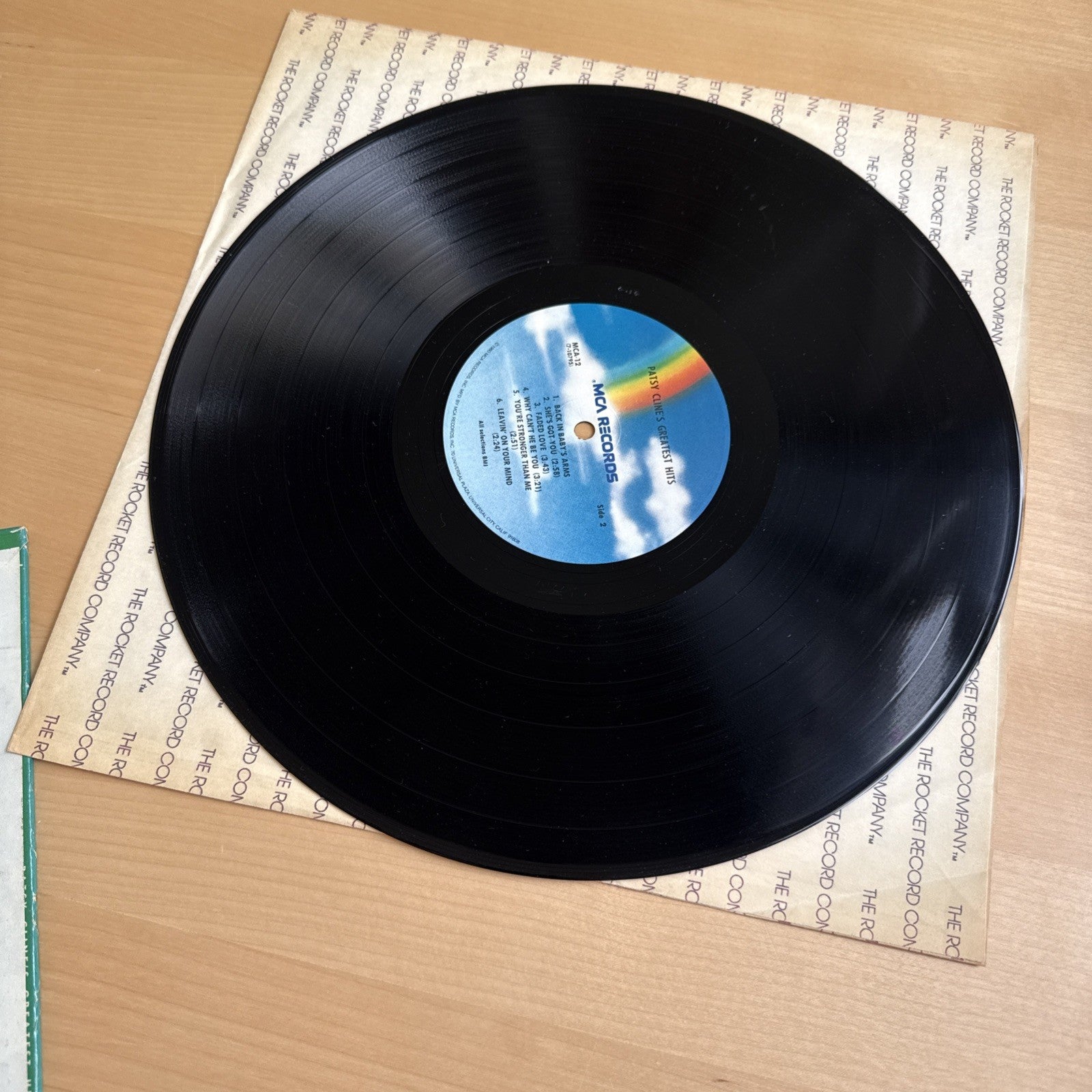 Patsy Cline ‎Greatest Hits 1980s Vintage Vinyl LP Record! Nice Copy. MCA Records