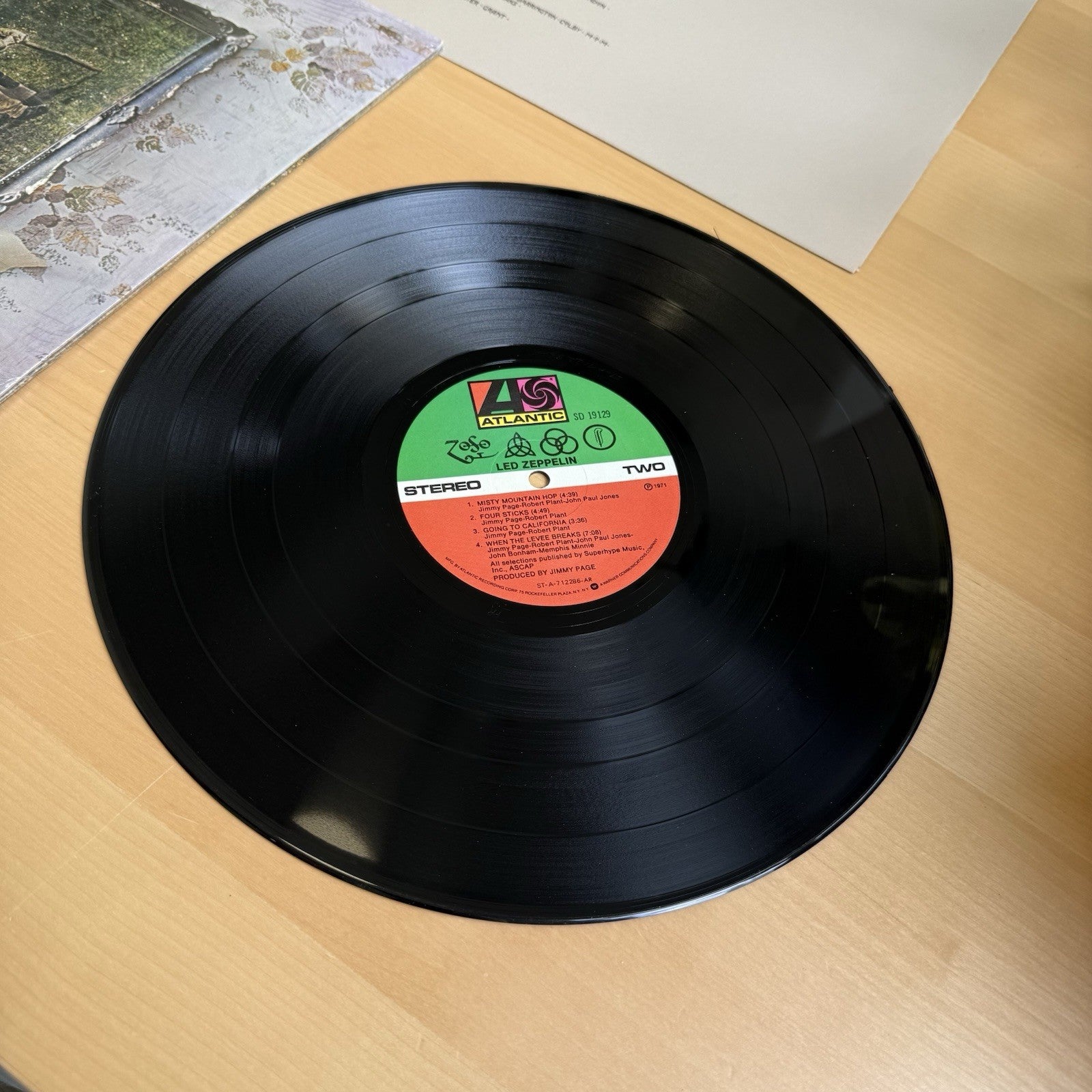 1970s Led Zeppelin Vinyl LP In Shrink + Hype Sticker Complete W/OG Sleeve EX/EX