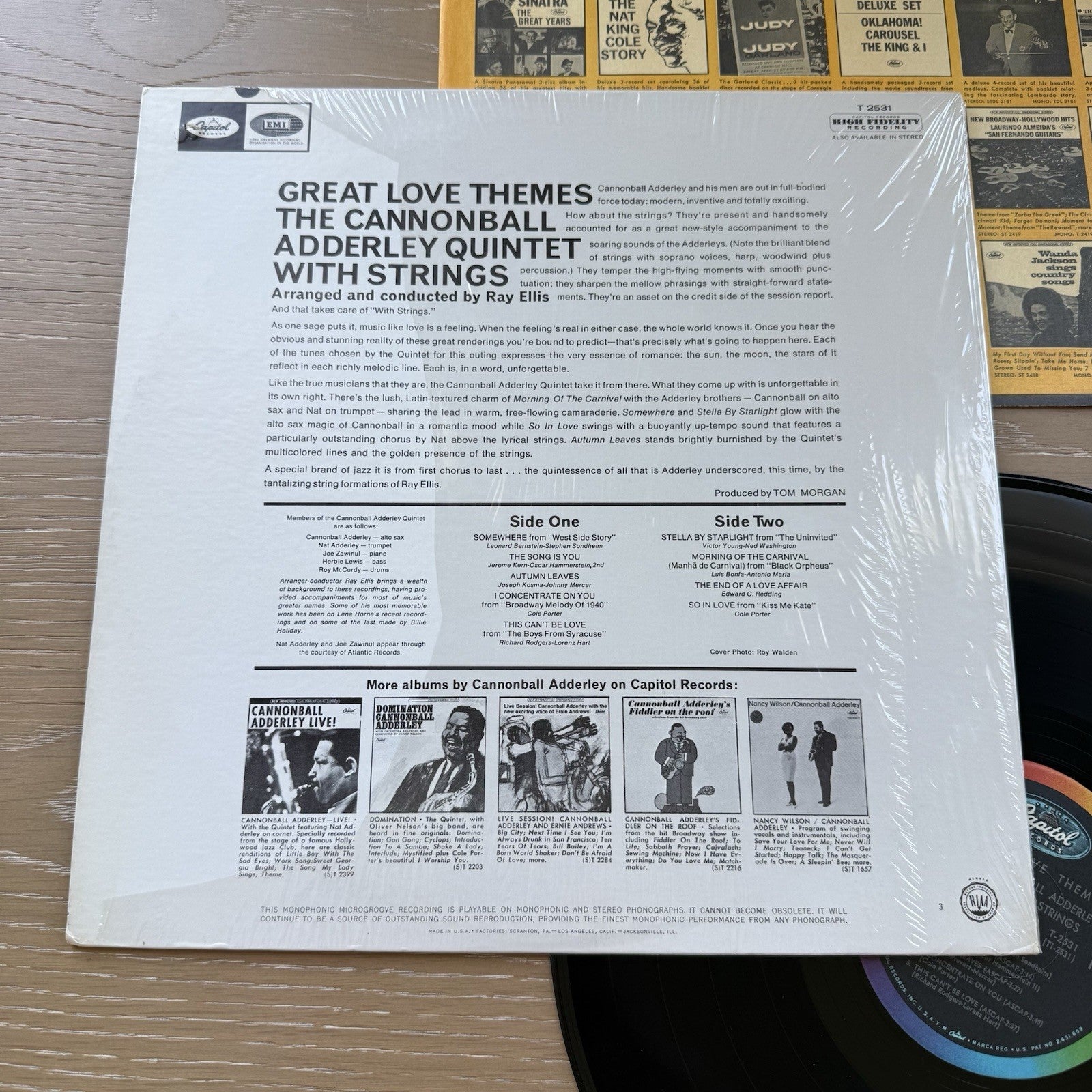 1966 CANNONBALL ADDERLEY QUINTET STRINGS GREAT LOVE THEMES Shrink! VG+ US Press