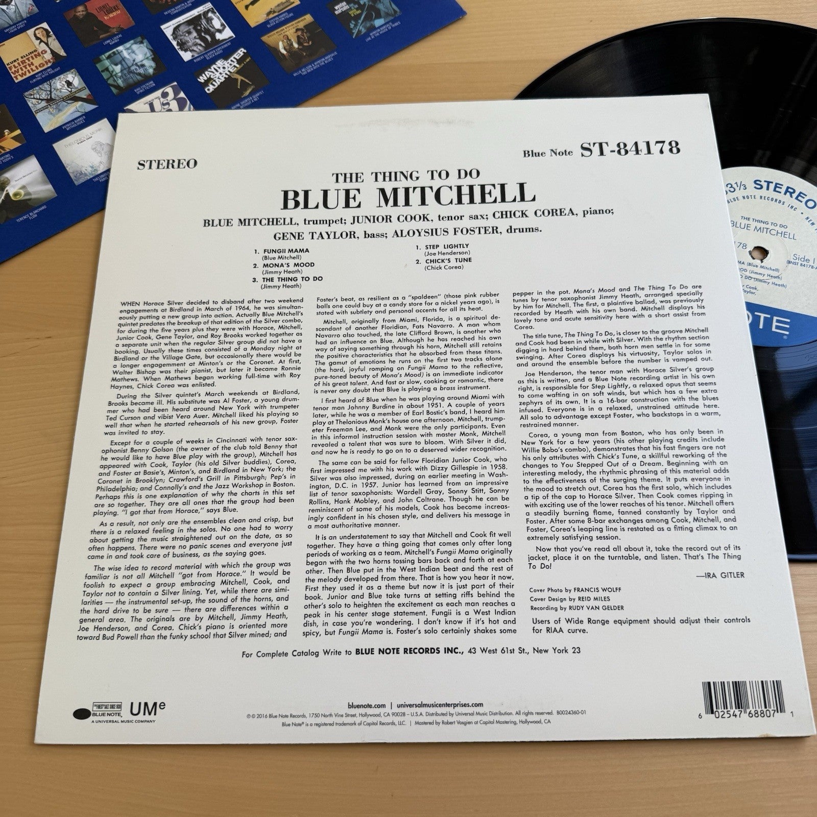 Blue Mitchell The Thing To Do Blue Note UME ST-84178 EX/EX Complete W/OG Sleeve