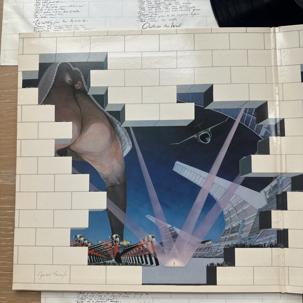Pink Floyd The Wall 1979 1st US Pitman Press 2LP Complete W/OG Sleeves VG+