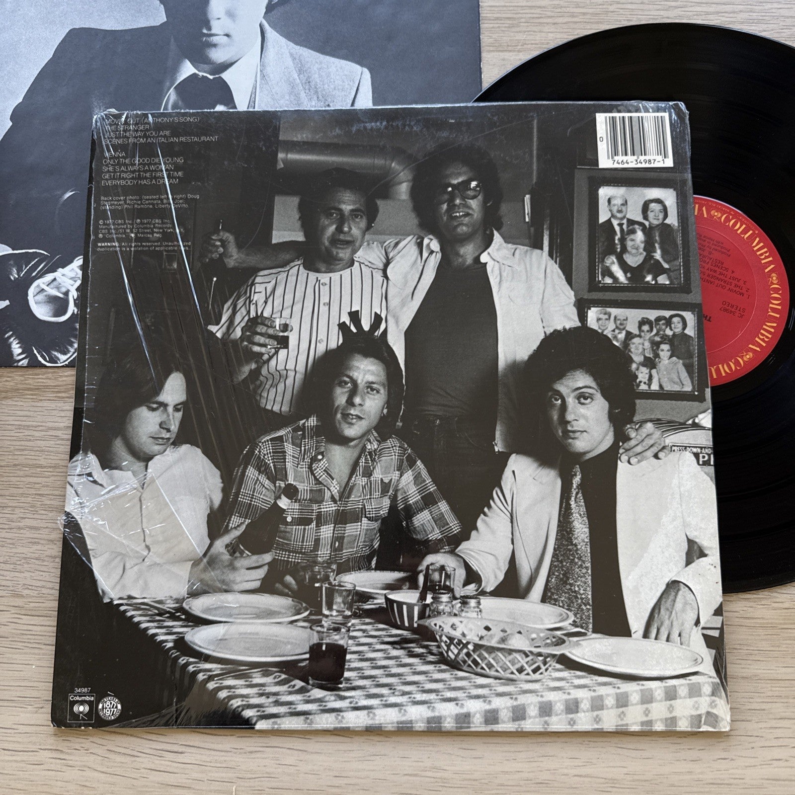 Billy Joel The Stranger US Pressing 1980s In Shrink Complete W/Sleeve! Excellent