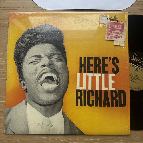 1957 Little Richard Here's Little Richard LP US Press In Shrink! EX/EX + Sticker