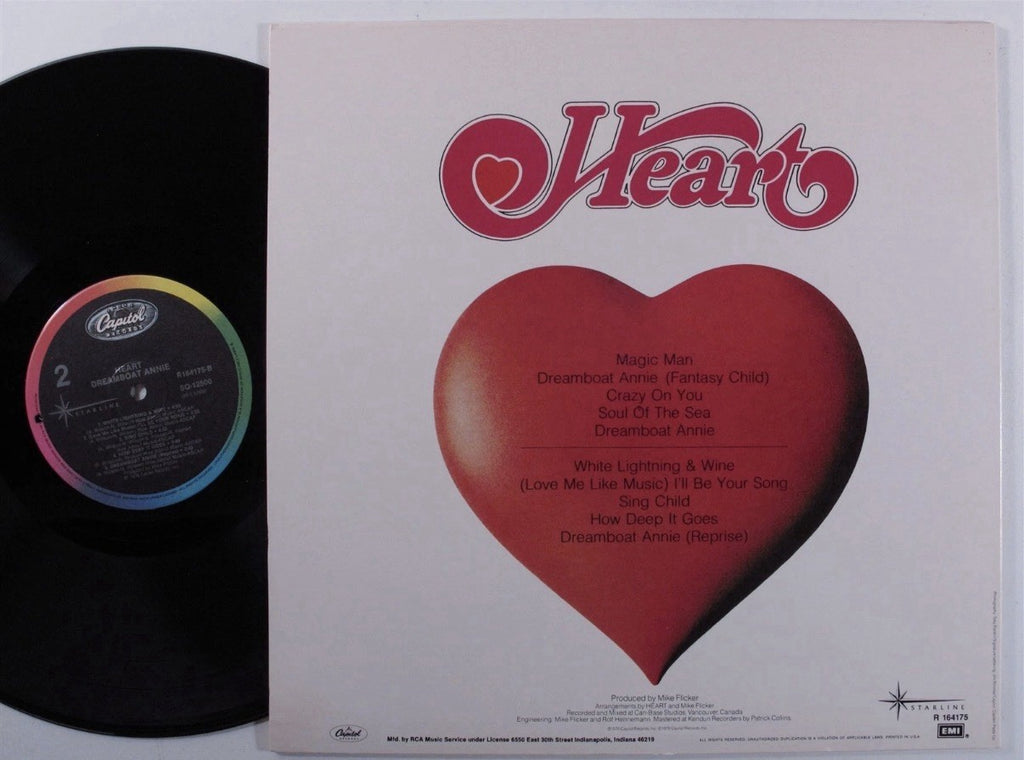 HEART Dreamboat Annie CAPITOL/STARLINE LP VG++ US Pressing! Original Sleeve