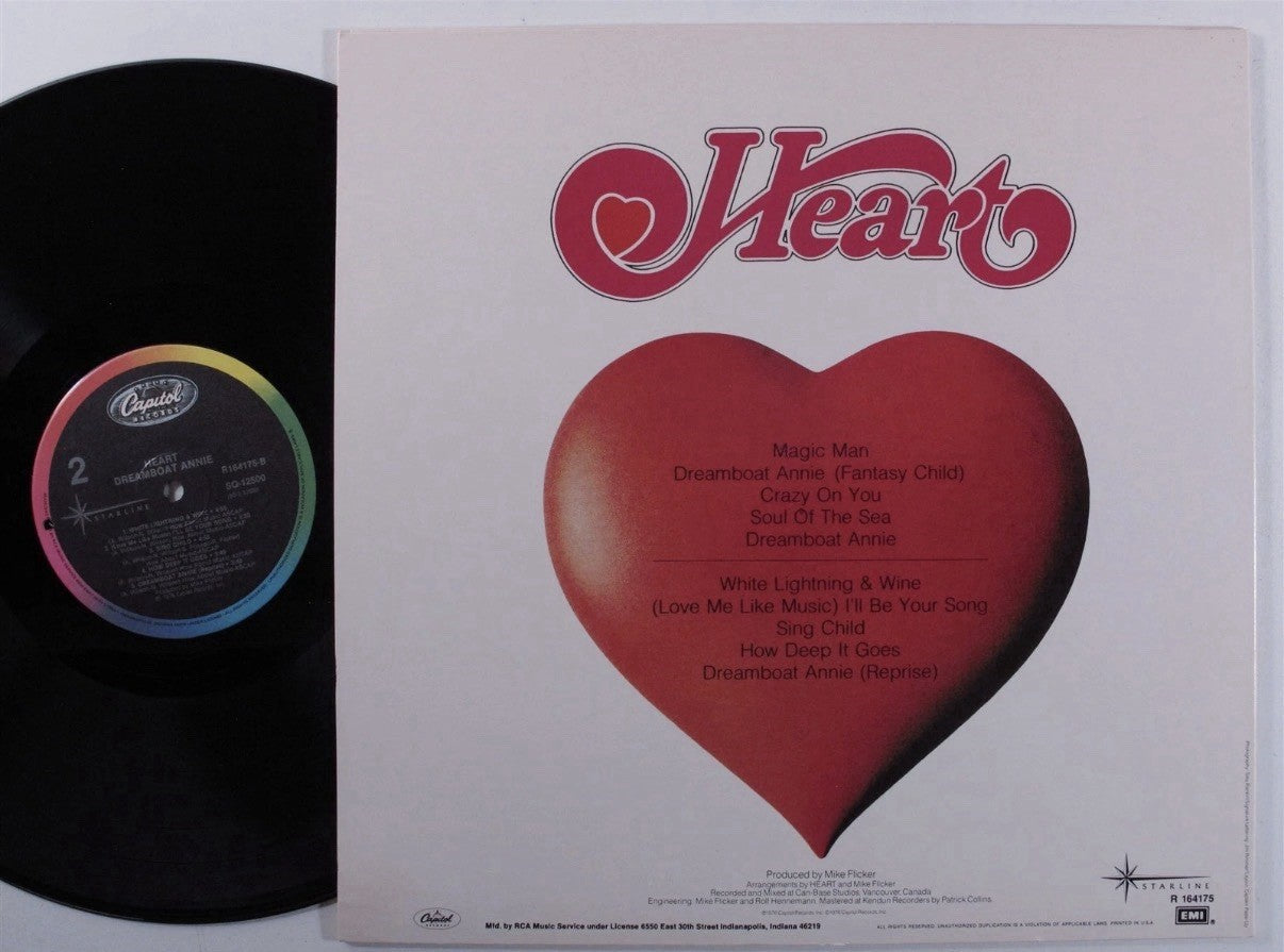 HEART Dreamboat Annie CAPITOL/STARLINE LP VG++ US Pressing! Original Sleeve