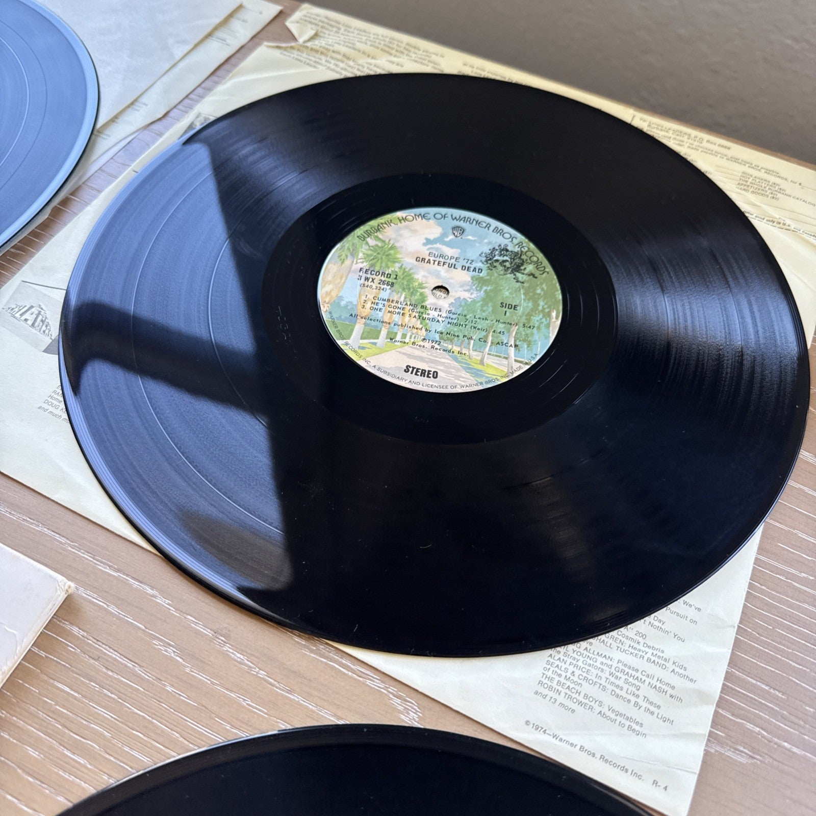 1973 The Grateful Dead Europe 3LP US Pressing VG+ W/ Original Sleeves!