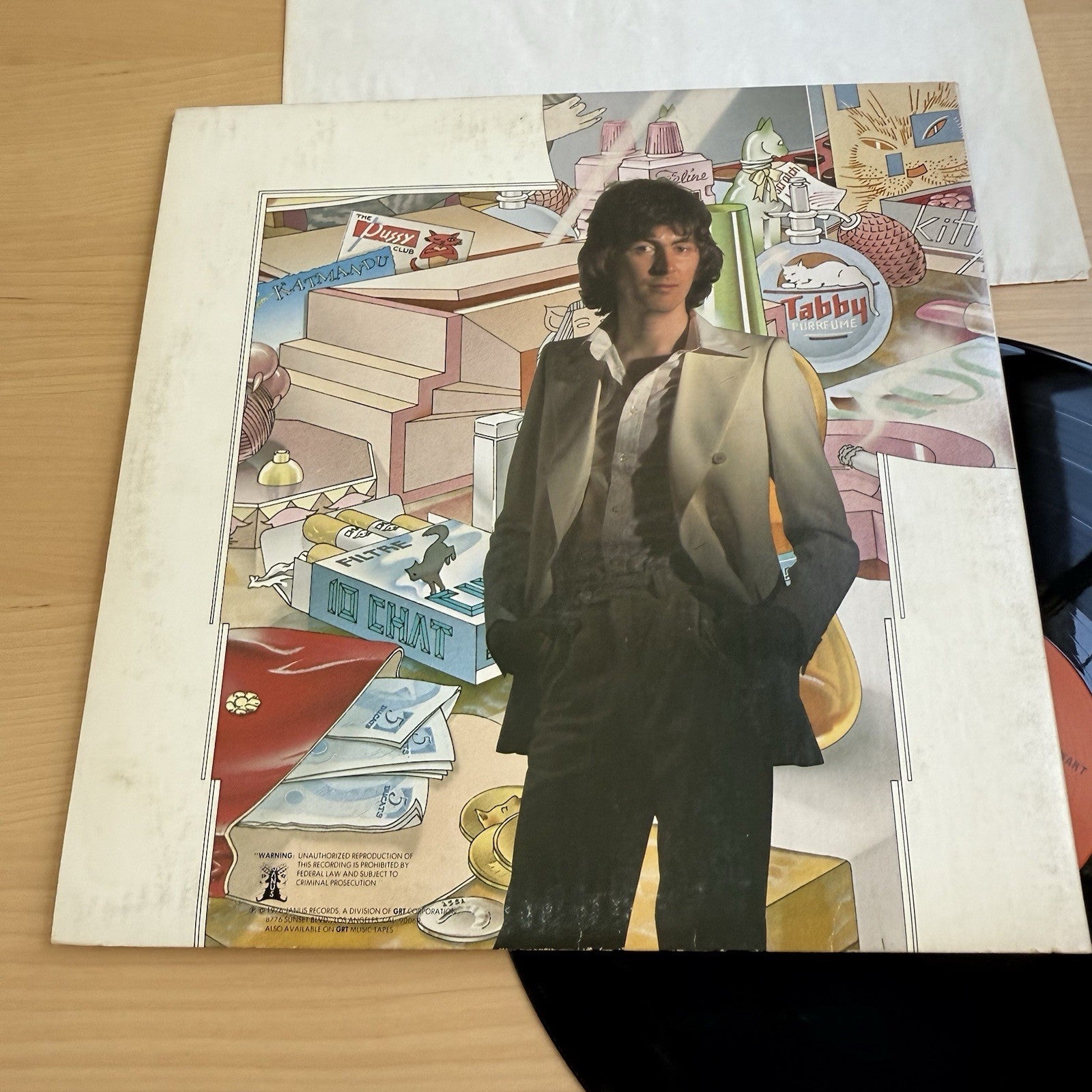 1976 AL STEWART  YEAR OF THE CAT" 1st US Press Complete W/Sleeve! Nice Copy VG+