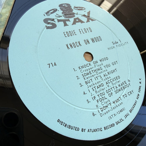 1967 EDDIE FLOYD Knock On Wood OG MONO US Press LP In Shrink + OG Store Sticker!