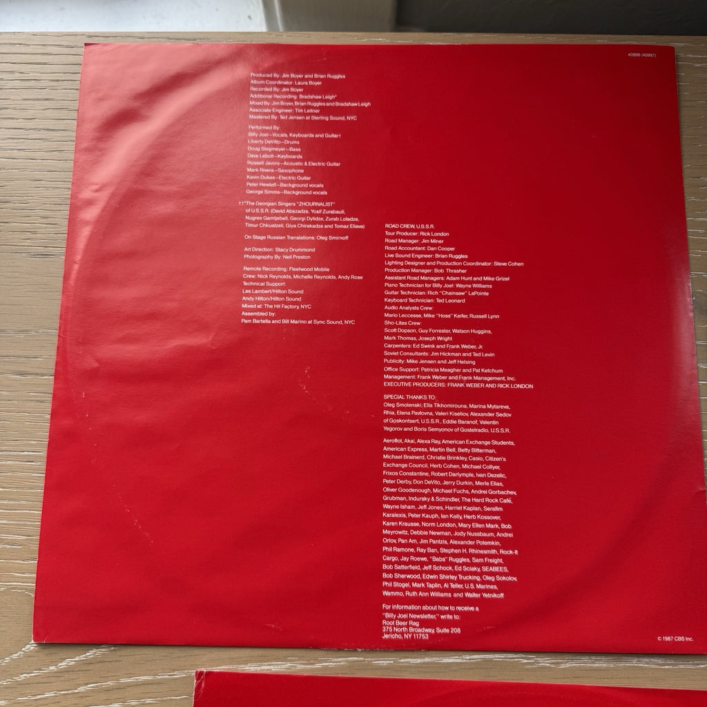 Billy Joel KOHUEPT Live in Russia 1987 In Shrink! EX/EX Original 2LP Vinyl