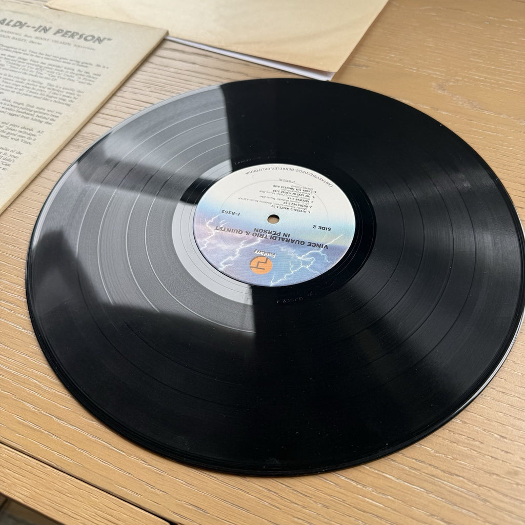 1970s Vince Guaraldi ‎In Person Vinyl LP US Pressing Fantasy Records