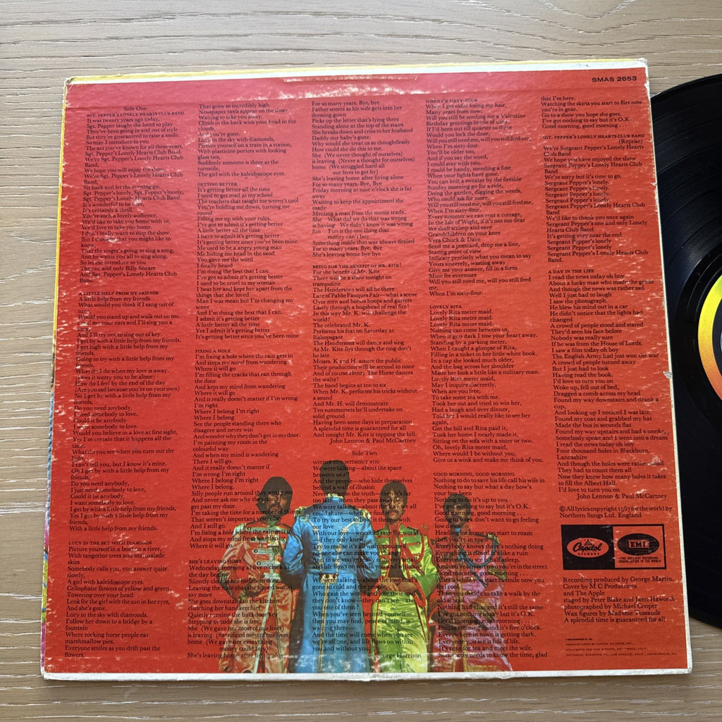 1968 The Beatles Sgt. Peppers Lonely Hearts Club Band US Press Capital Rainbow