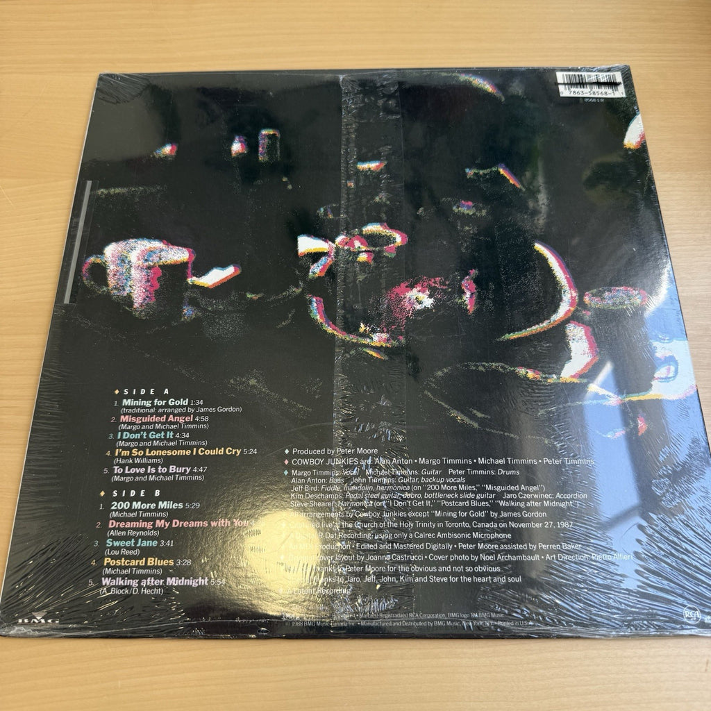 SEALED COWBOY JUNKIES Original 1988 "Trinity Sessions" LP Hype STICKER US 1st