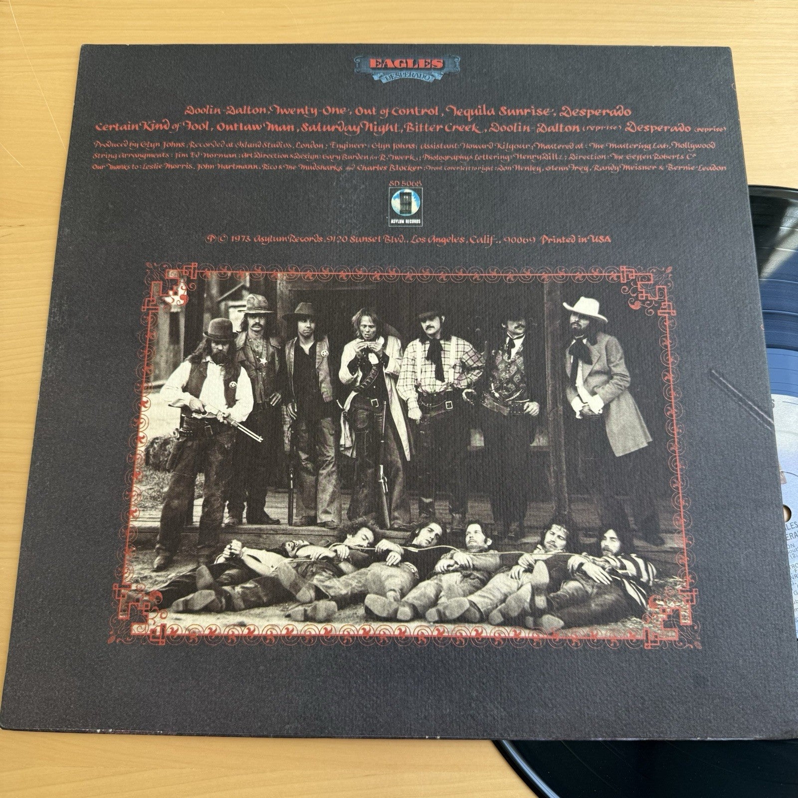 The Eagles Desperado Vinyl LP US 1973 Press IN VG+ Original Asylum Records!