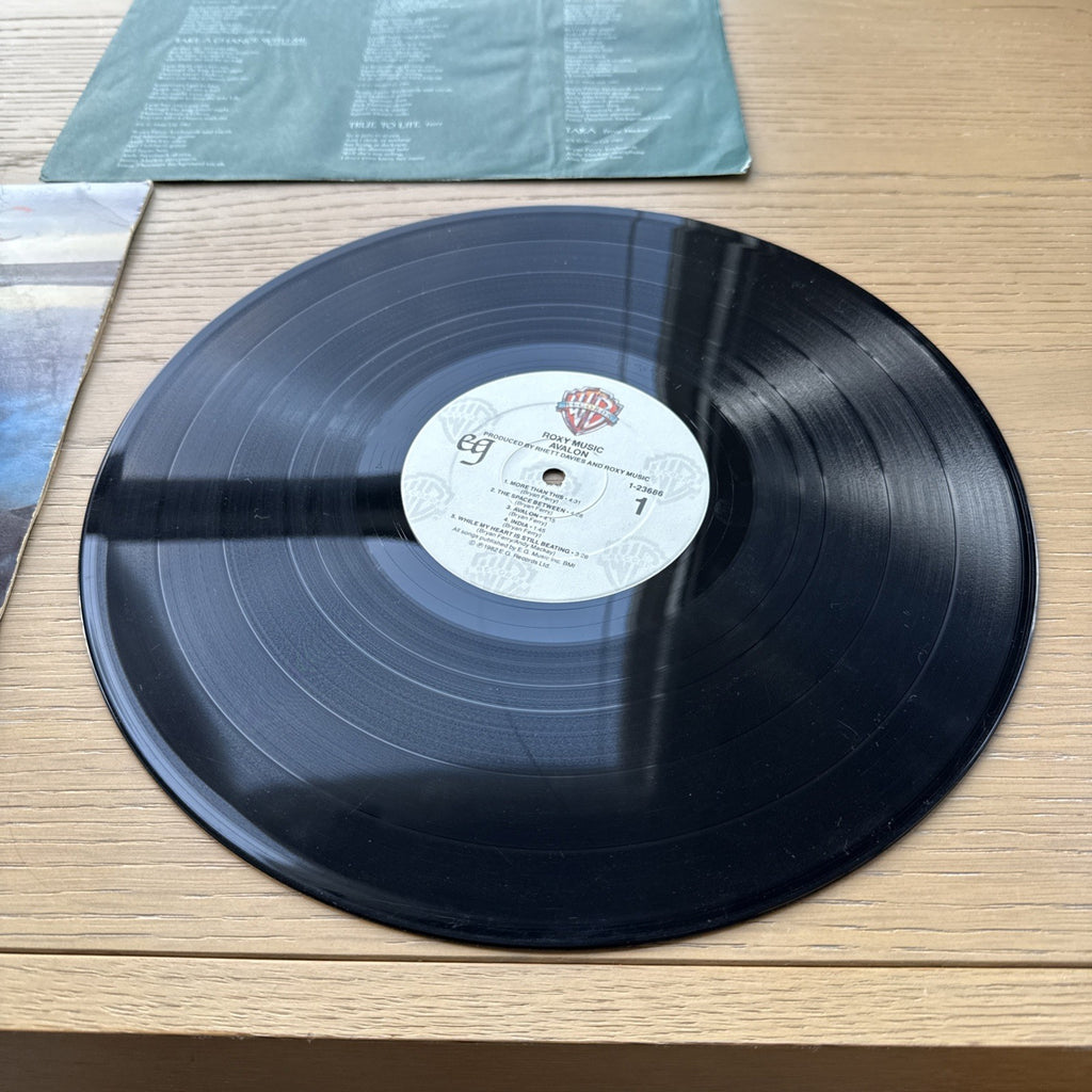 1982 ROXY MUSIC AVALON US Press bryan ferry w/ Original lyric inner sleeve!