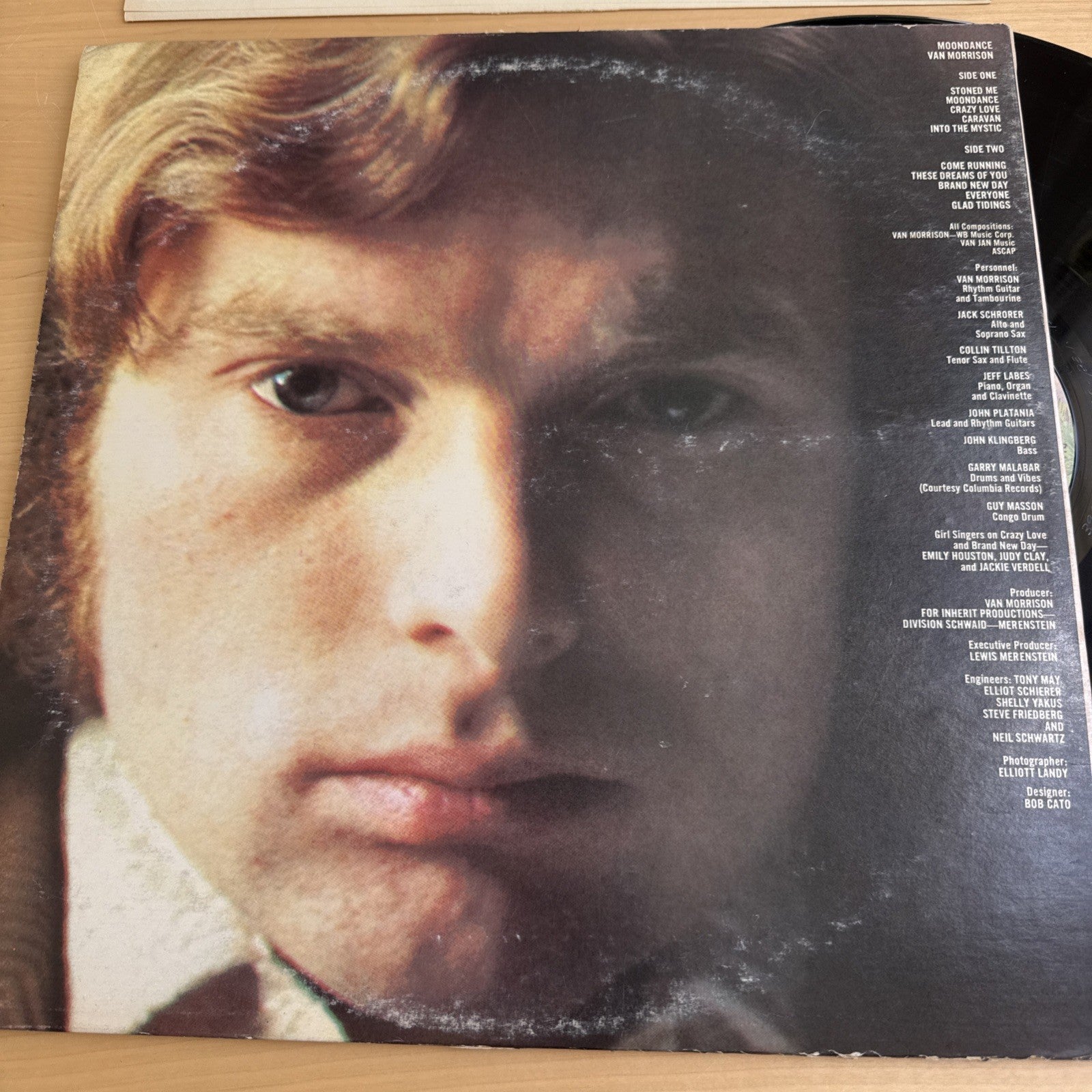 1970s Van Morrison Moondance US Press Vinyl LP VG+ Complete W/ Original Sleeve