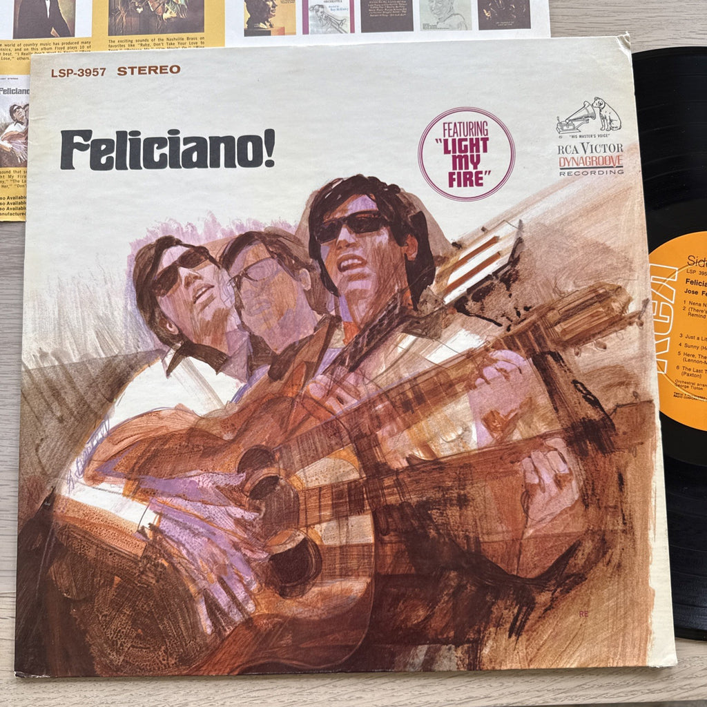 1960s Jose Feliciano Feliciano! Light My Fire LP US Press Complete W/OG Sleeve