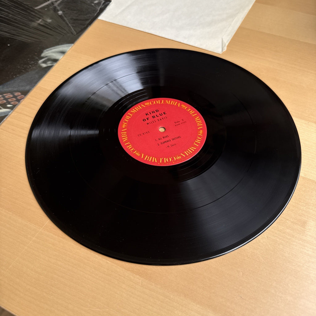 1970s Miles Davis Kind of Blue Vinyl LP Stereo US Pressing VG+ In Shrink!