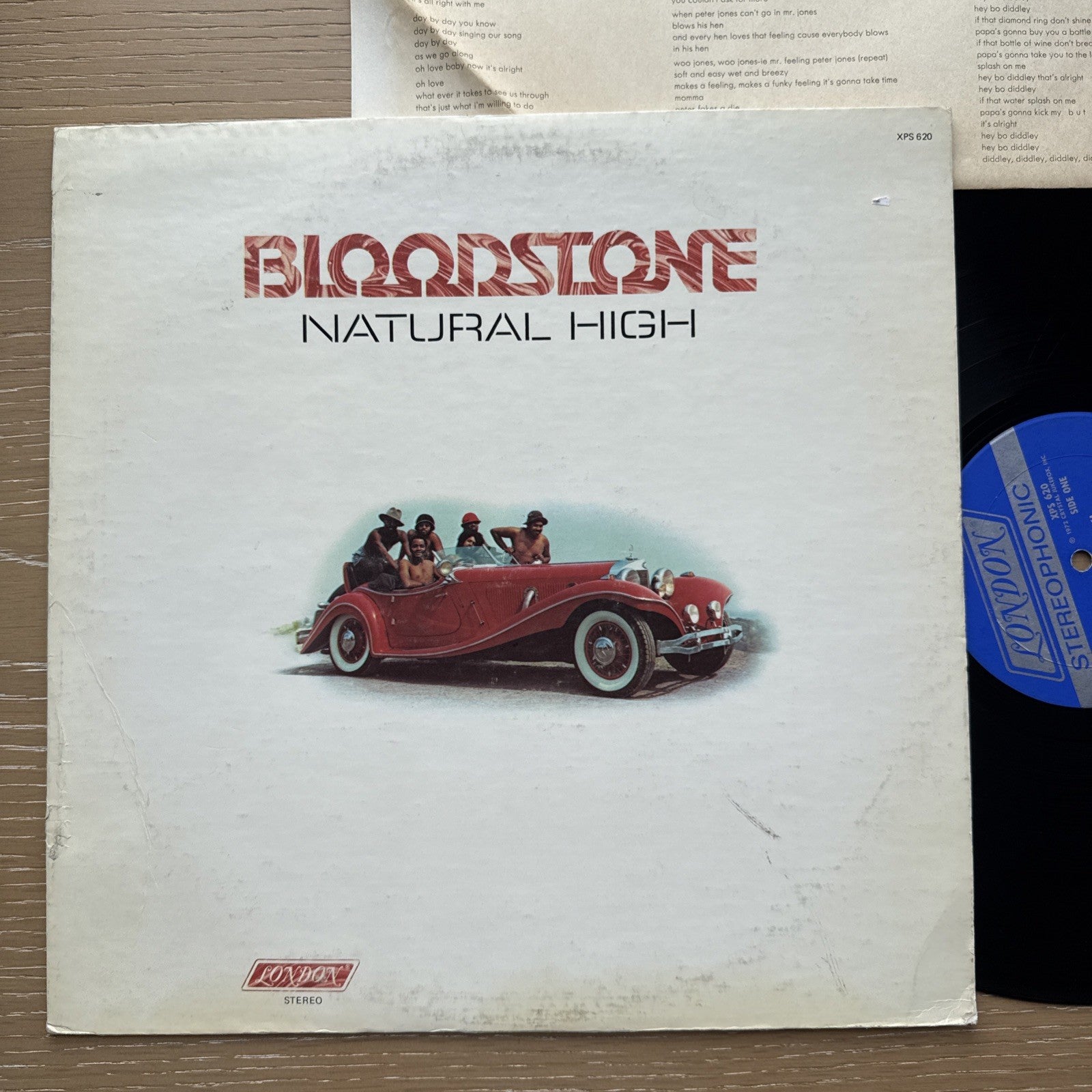 Bloodstone Natural High Vinyl LP London Soul 1972 US Press Complete W/OG Sleeve