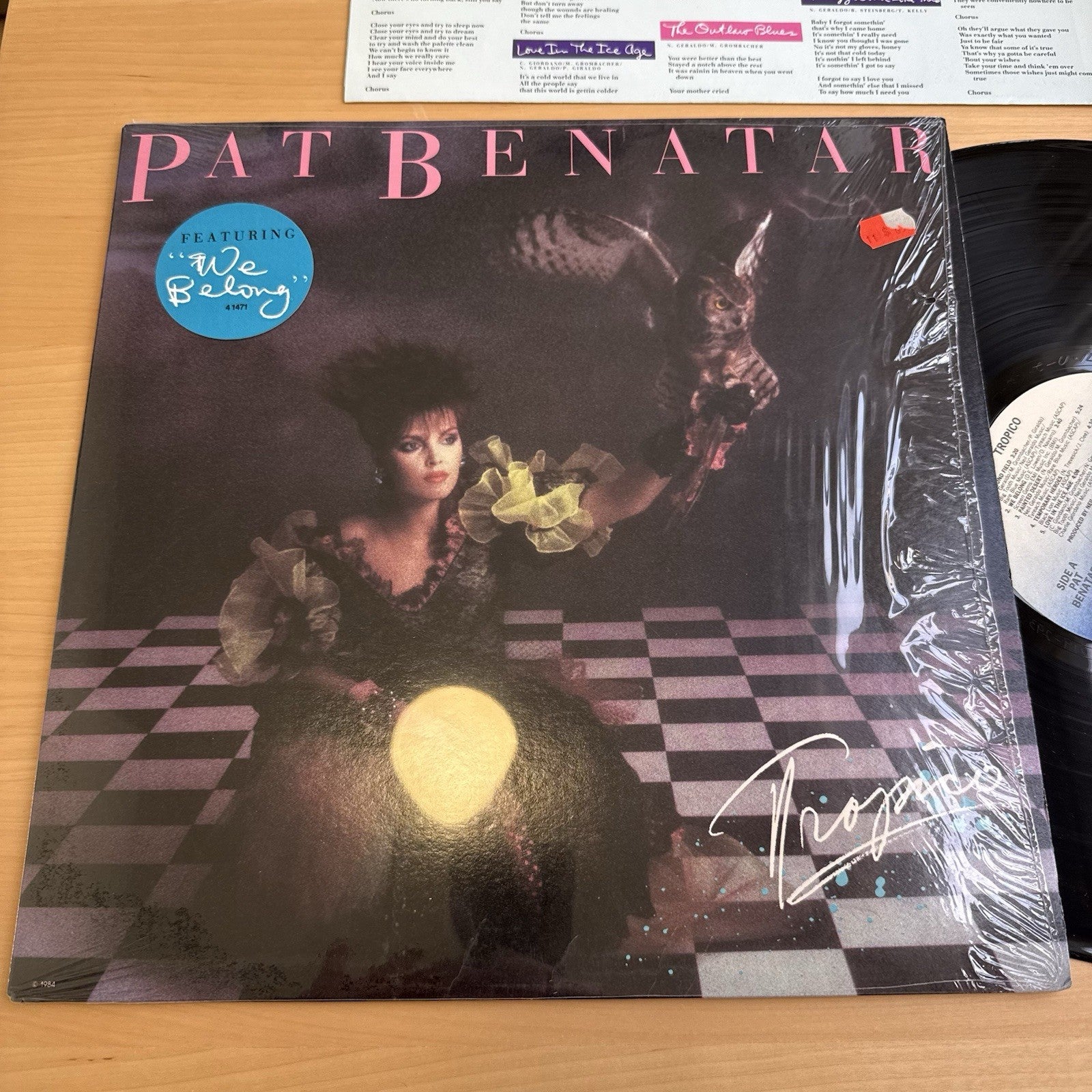 PAT BENATAR Tropico In Shrink! + Rare Fan Club Insert Vinyl W/OG Sleeve Hype EX