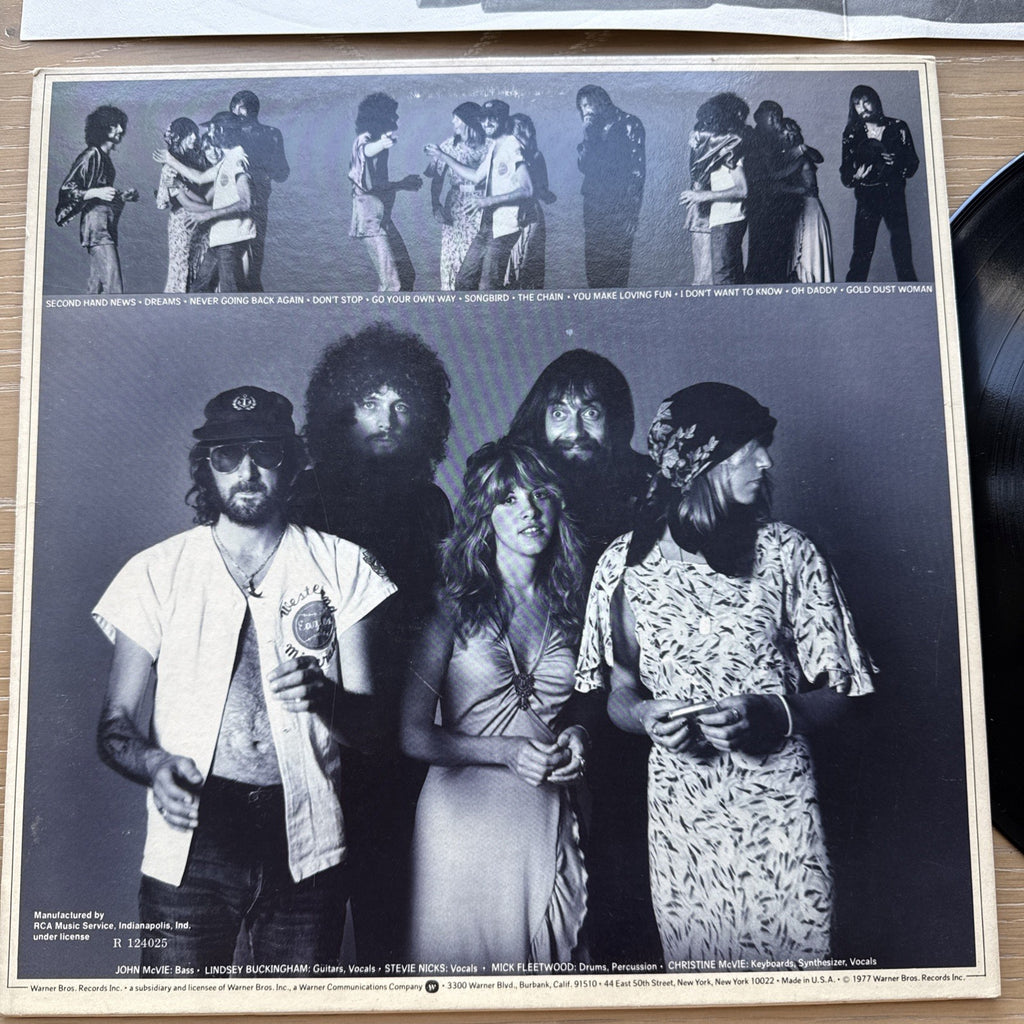 1977 Fleetwood Mac Rumours US Club Pressing VG+ W/ Original Lyric Poster